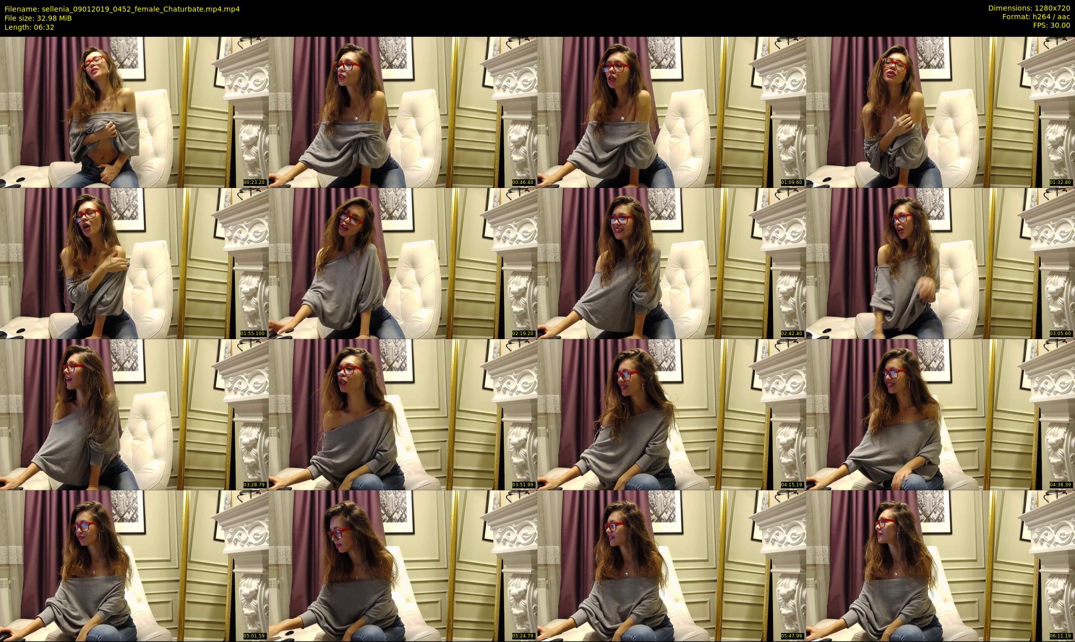 sellenia — 7 minute Chaturbate female cam show recording, 720p, Jan 9, 2019