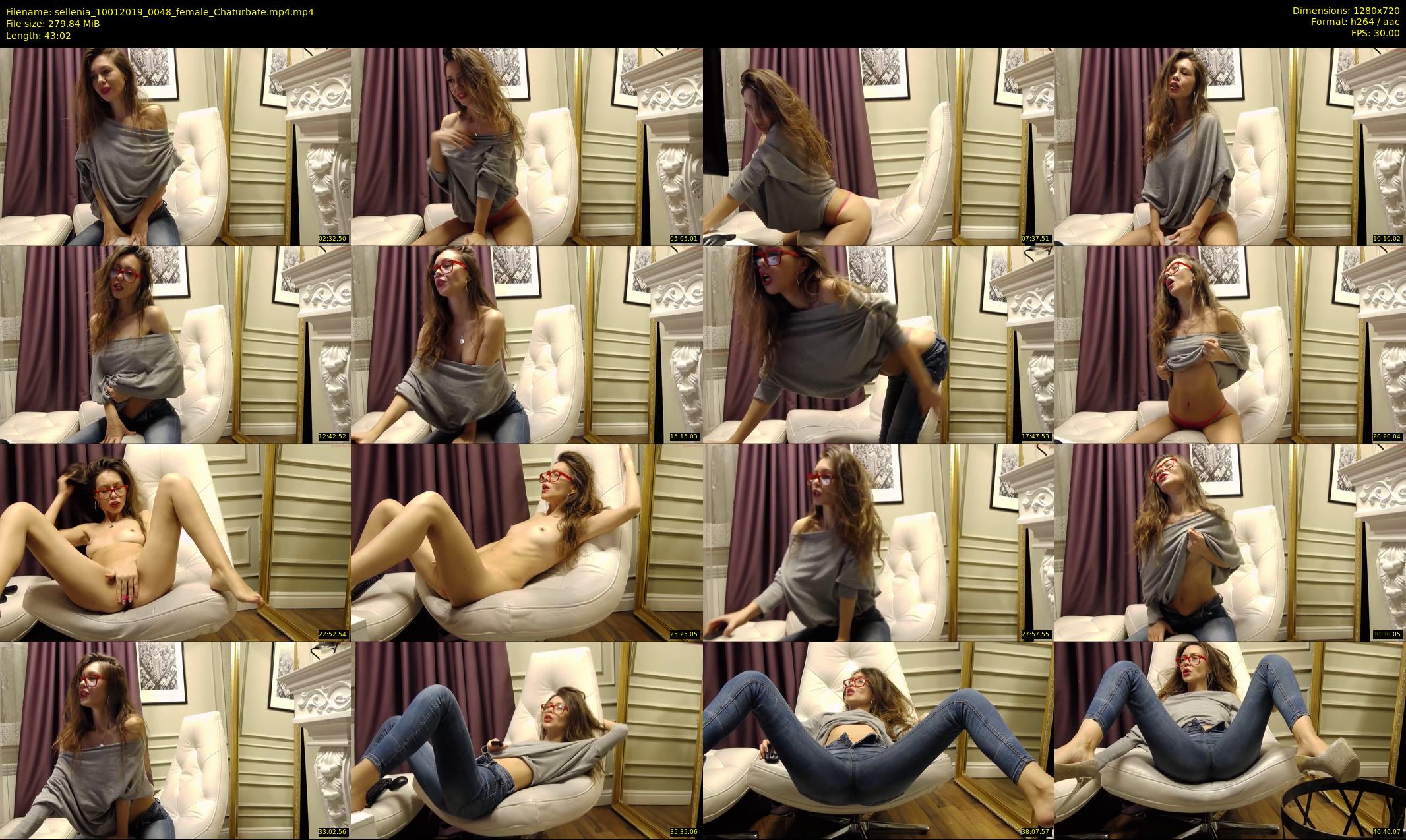 sellenia — 44 minute Chaturbate female cam show recording, 720p, Jan 10, 2019