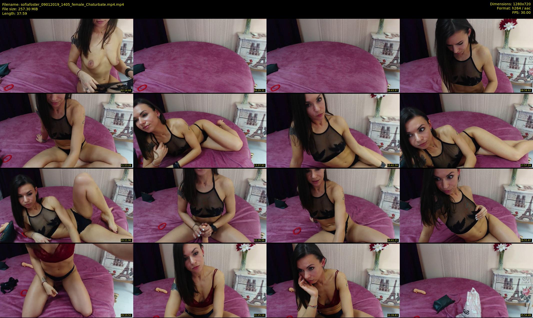 sofiafoster — 38 minute Chaturbate female cam show recording, 720p, Jan 9, 2019