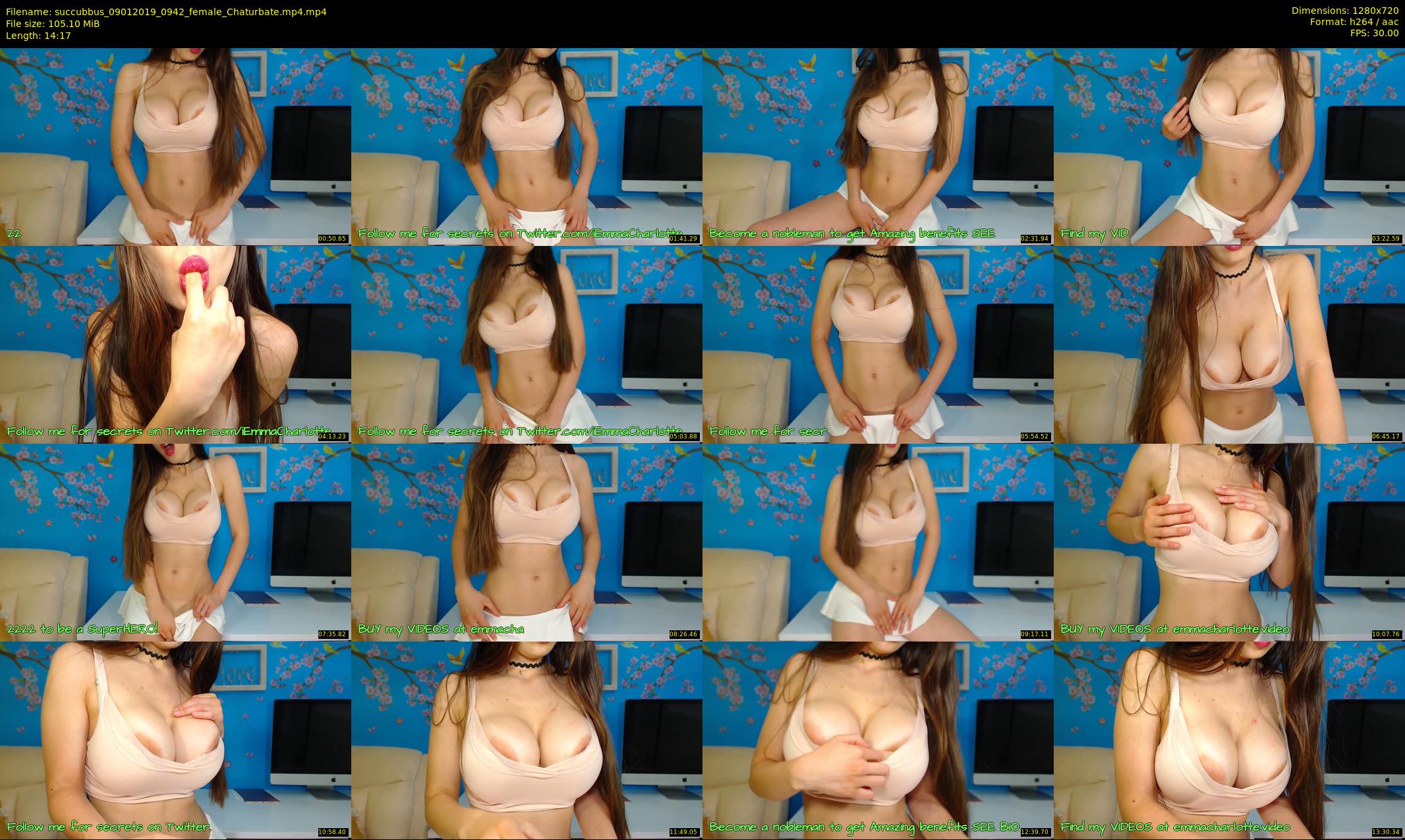 succubbus — 15 minute Chaturbate female cam show recording, 720p, Jan 9, 2019
