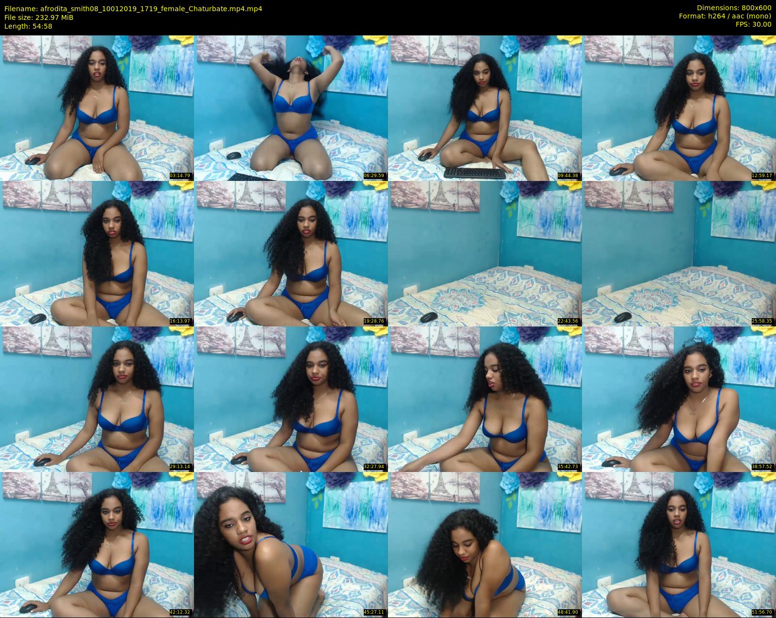 afrodita_smith08 — 55 minute Chaturbate female cam show recording, 480p, Jan 10, 2019
