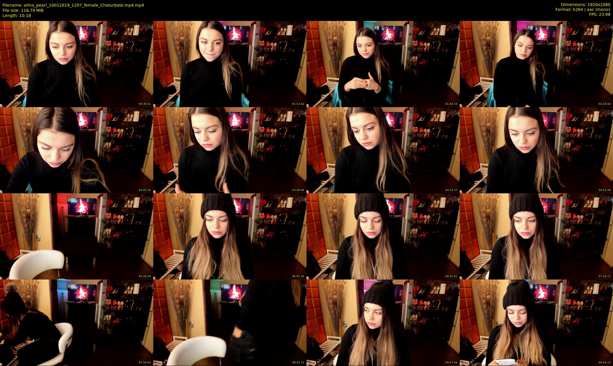 alma_pearl — 11 minute Chaturbate female cam show recording, 1080p, Jan 10, 2019