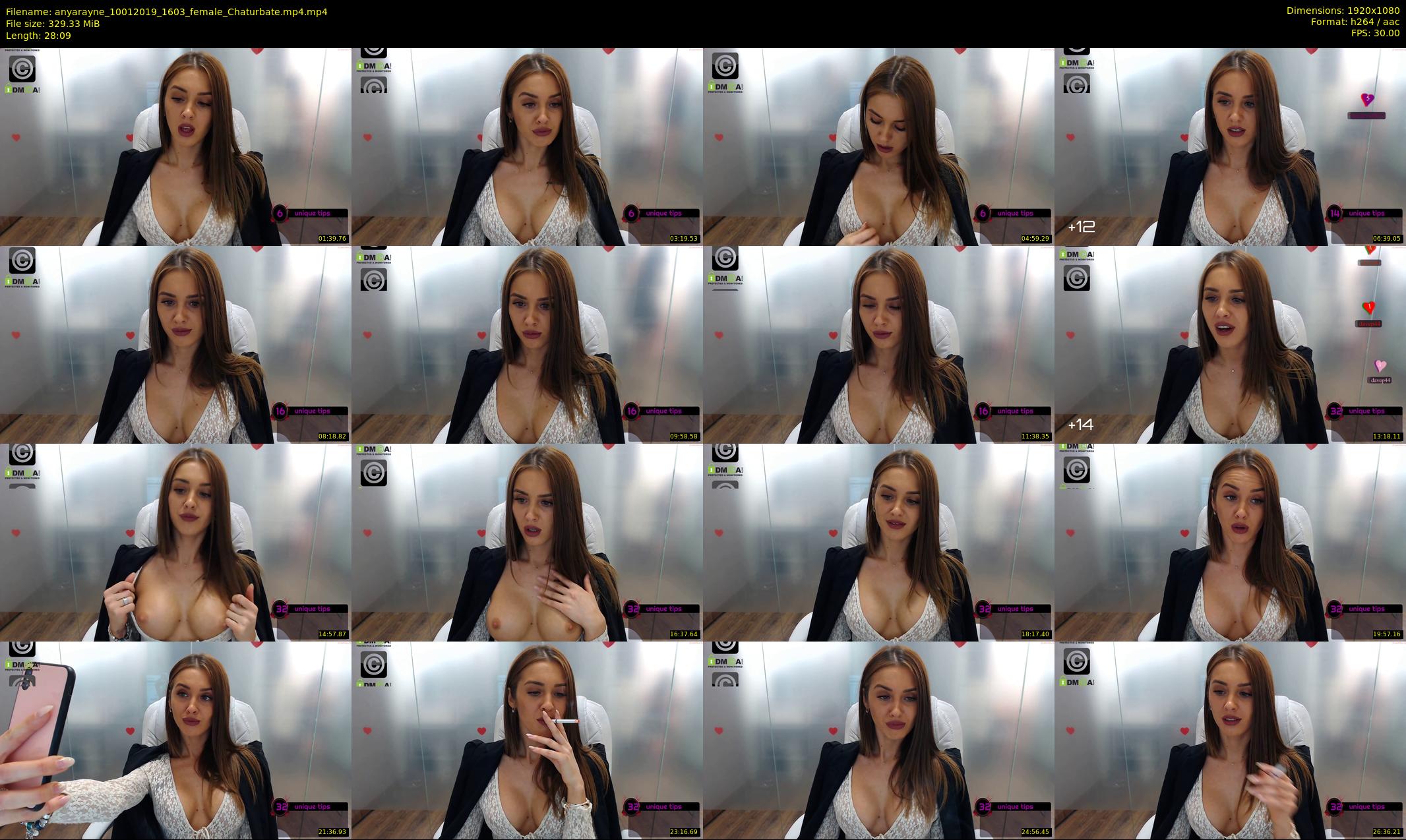 anyarayne — 29 minute Chaturbate female cam show recording, 1080p, Jan 10, 2019