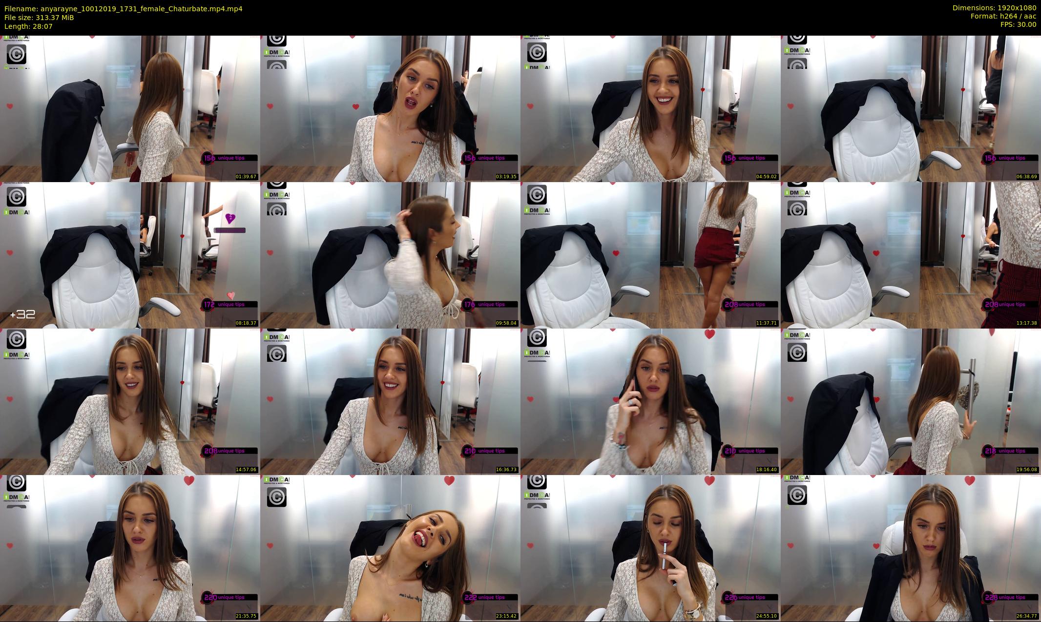 anyarayne — 29 minute Chaturbate female cam show recording, 1080p, Jan 10, 2019
