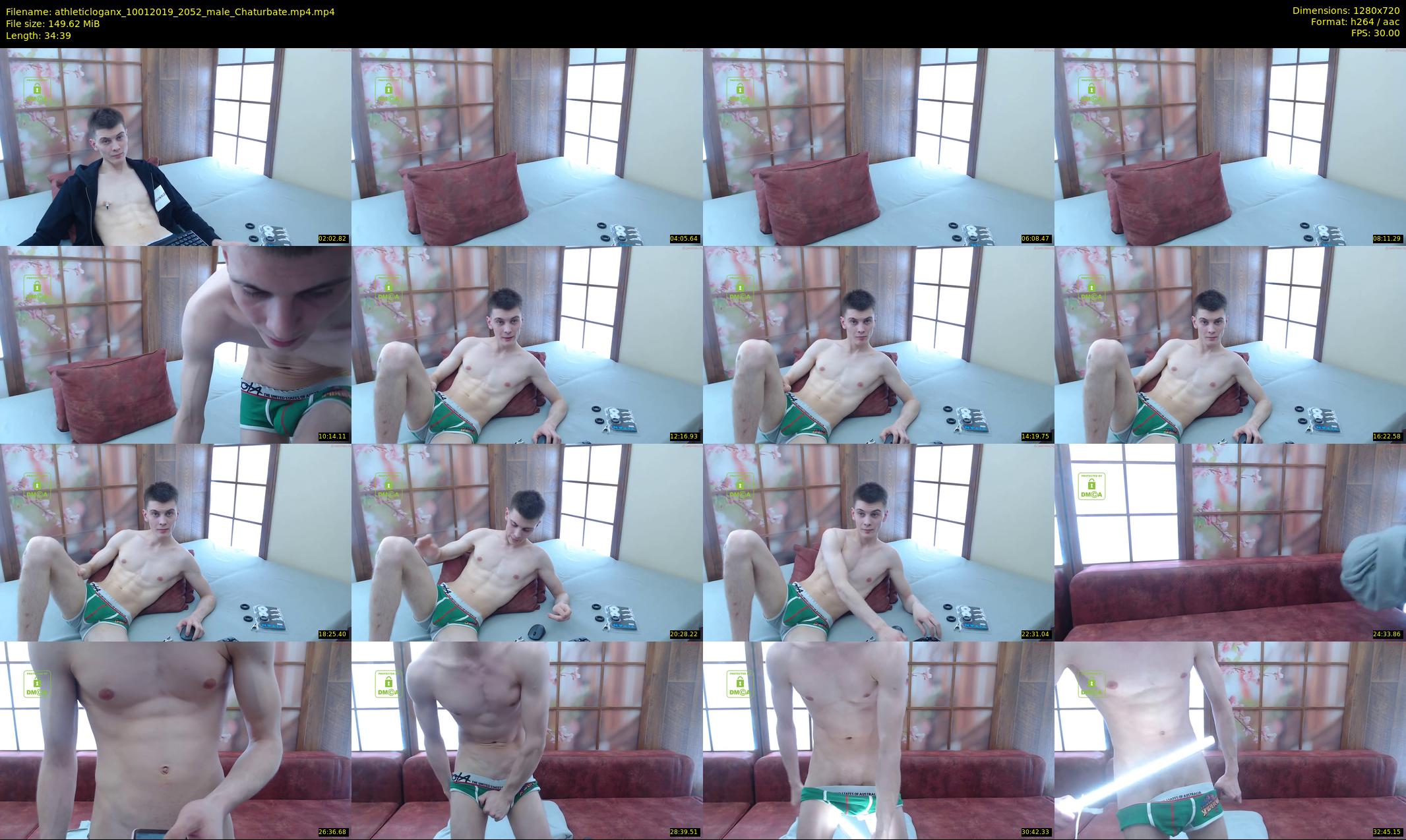 athleticloganx — 35 minute Chaturbate male cam show recording, 720p, Jan 10, 2019