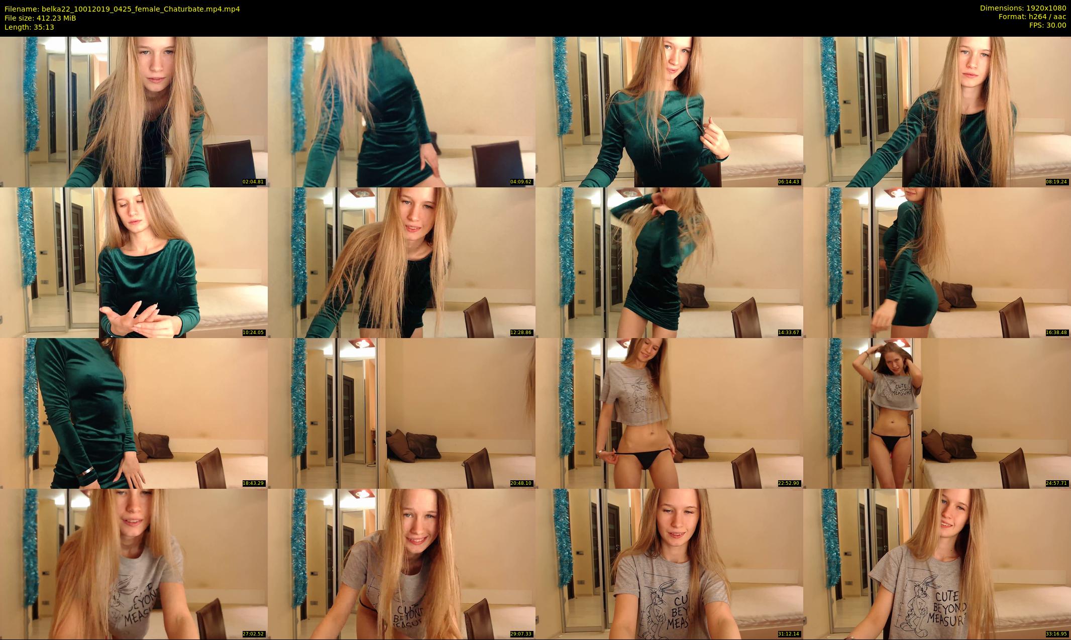 belka22 — 36 minute Chaturbate female cam show recording, 1080p, Jan 10, 2019