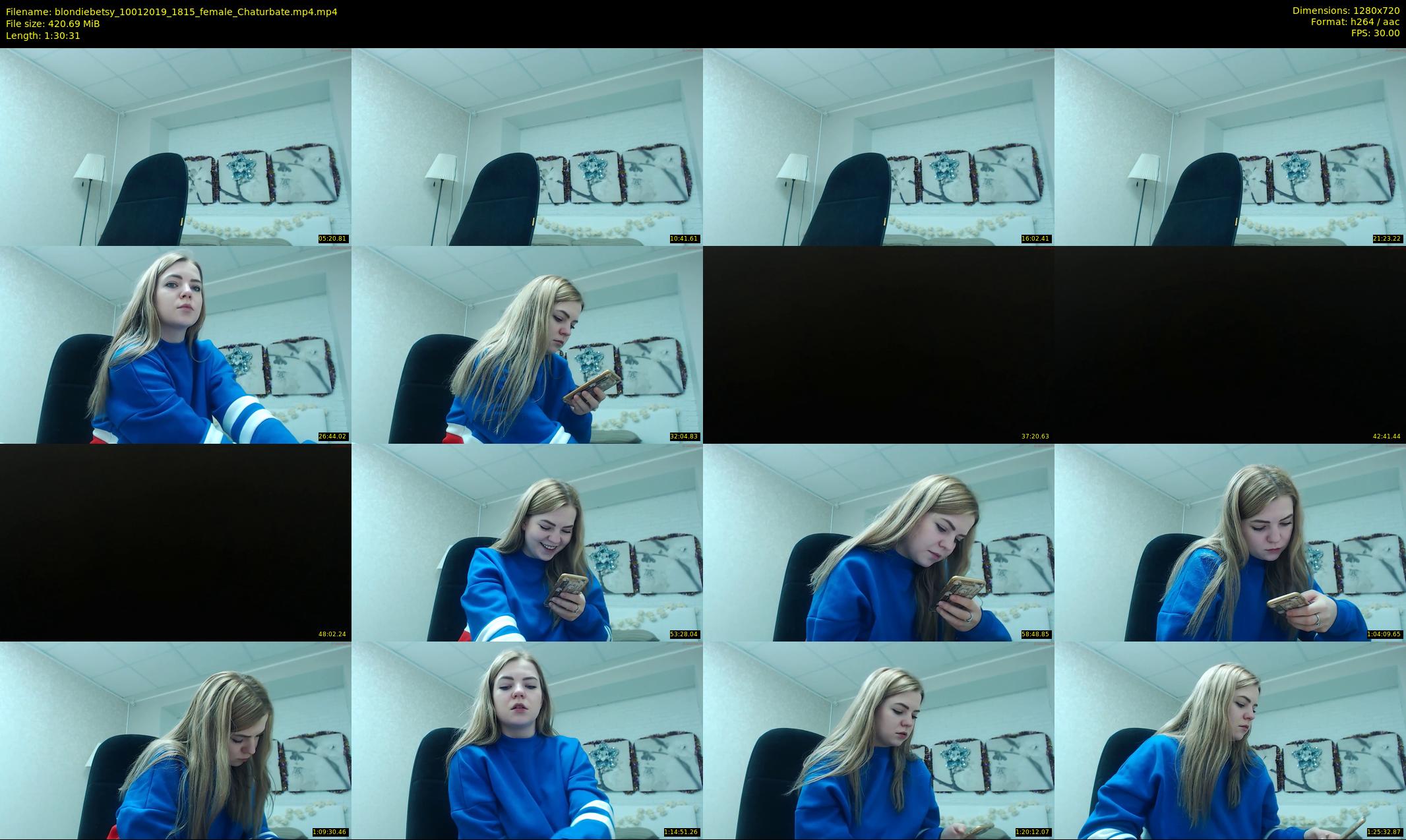 blondiebetsy — 91 minute Chaturbate female cam show recording, 720p, Jan 10, 2019