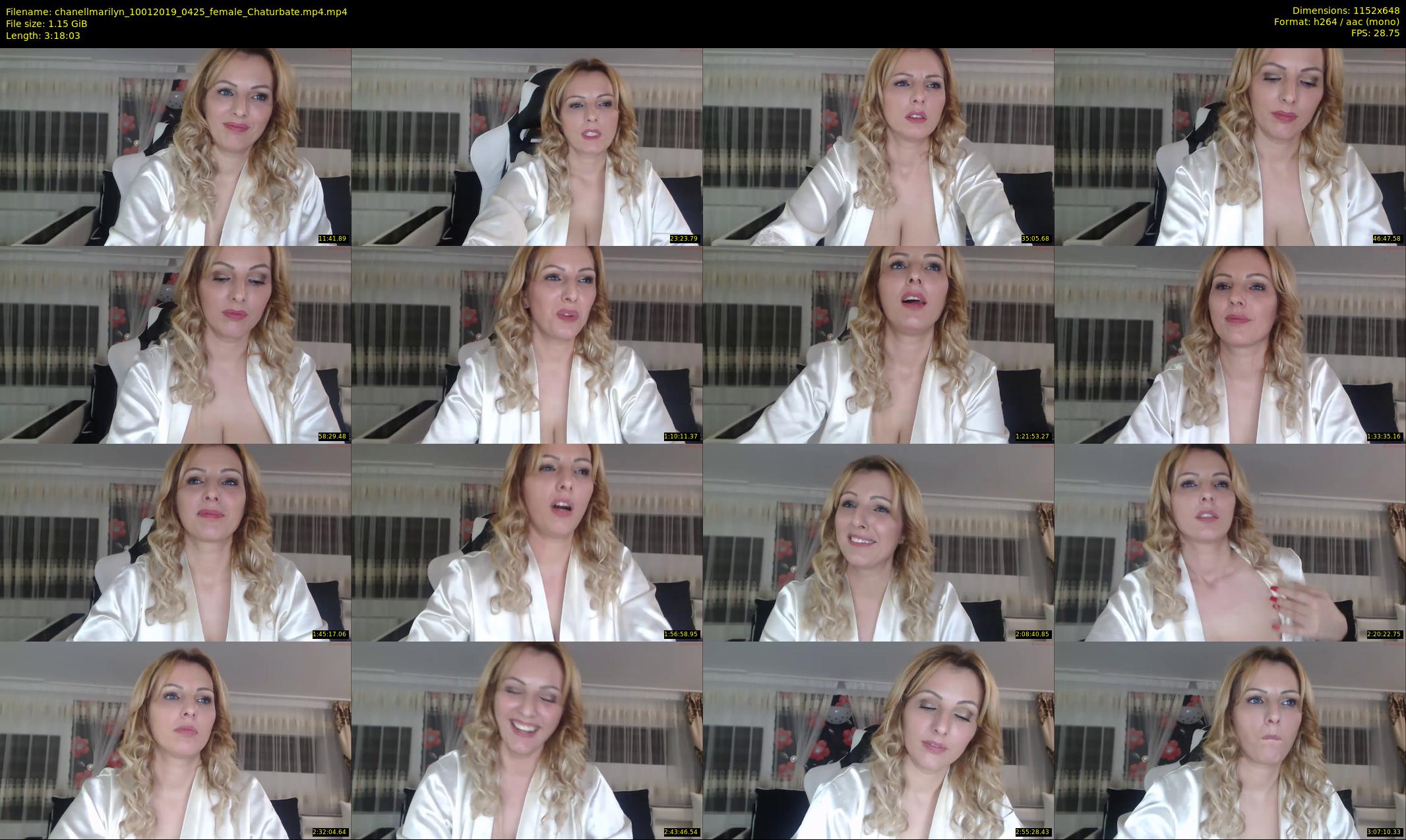 chanellmarilyn — 199 minute Chaturbate female cam show recording, 480p, Jan 10, 2019