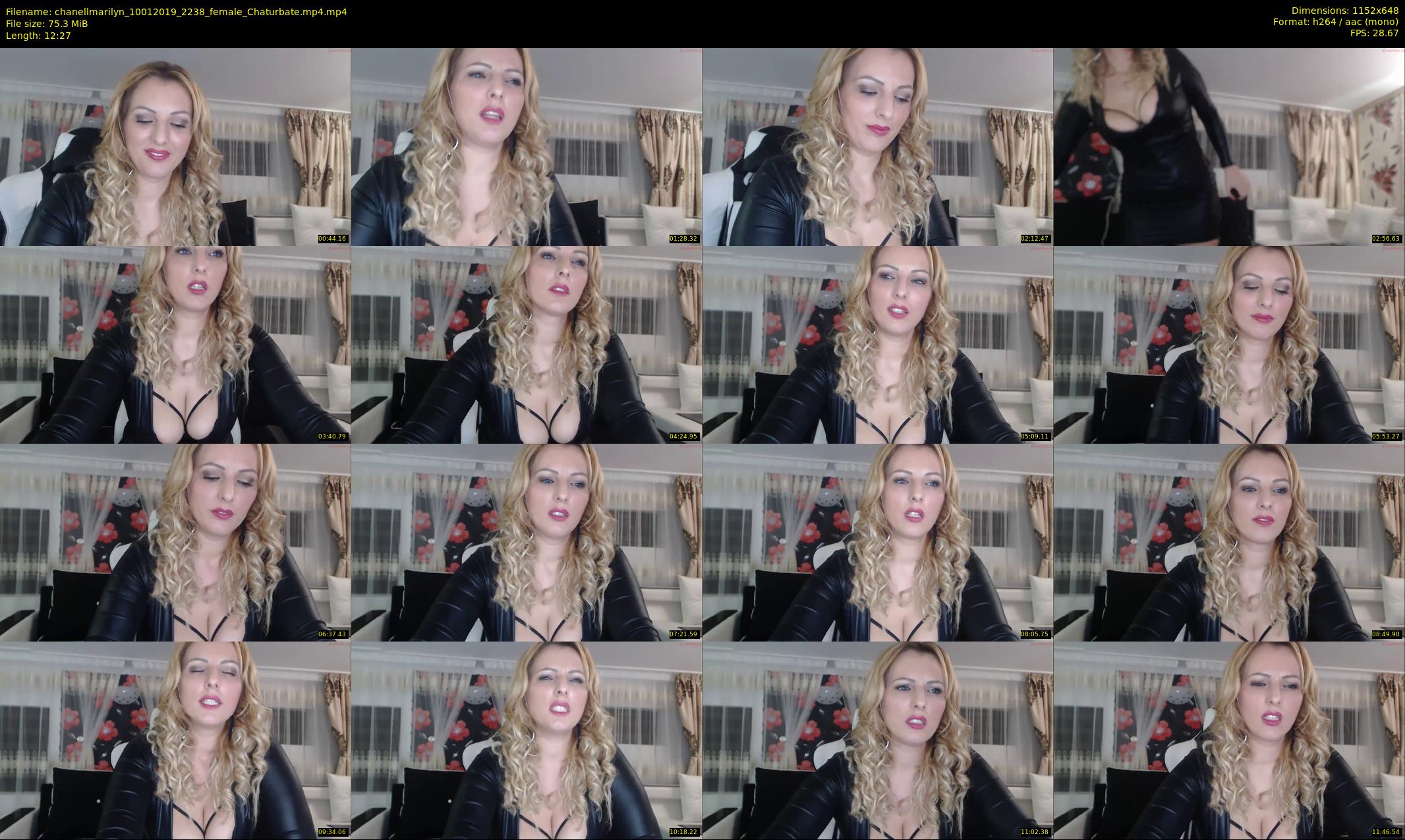 chanellmarilyn — 13 minute Chaturbate female cam show recording, 480p, Jan 10, 2019