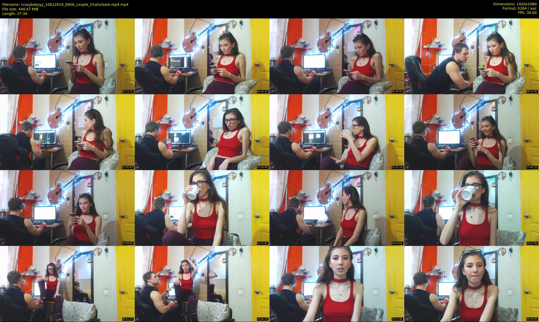 crazybabyyy — 38 minute Chaturbate couple cam show recording, 1080p, Jan 10, 2019