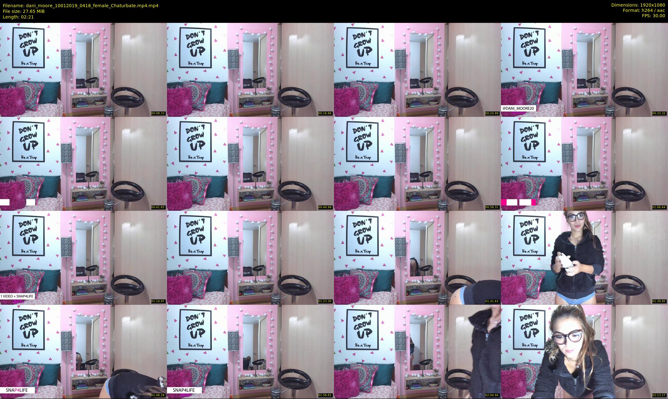 dani_moore — 3 minute Chaturbate female cam show recording, 1080p, Jan 10, 2019