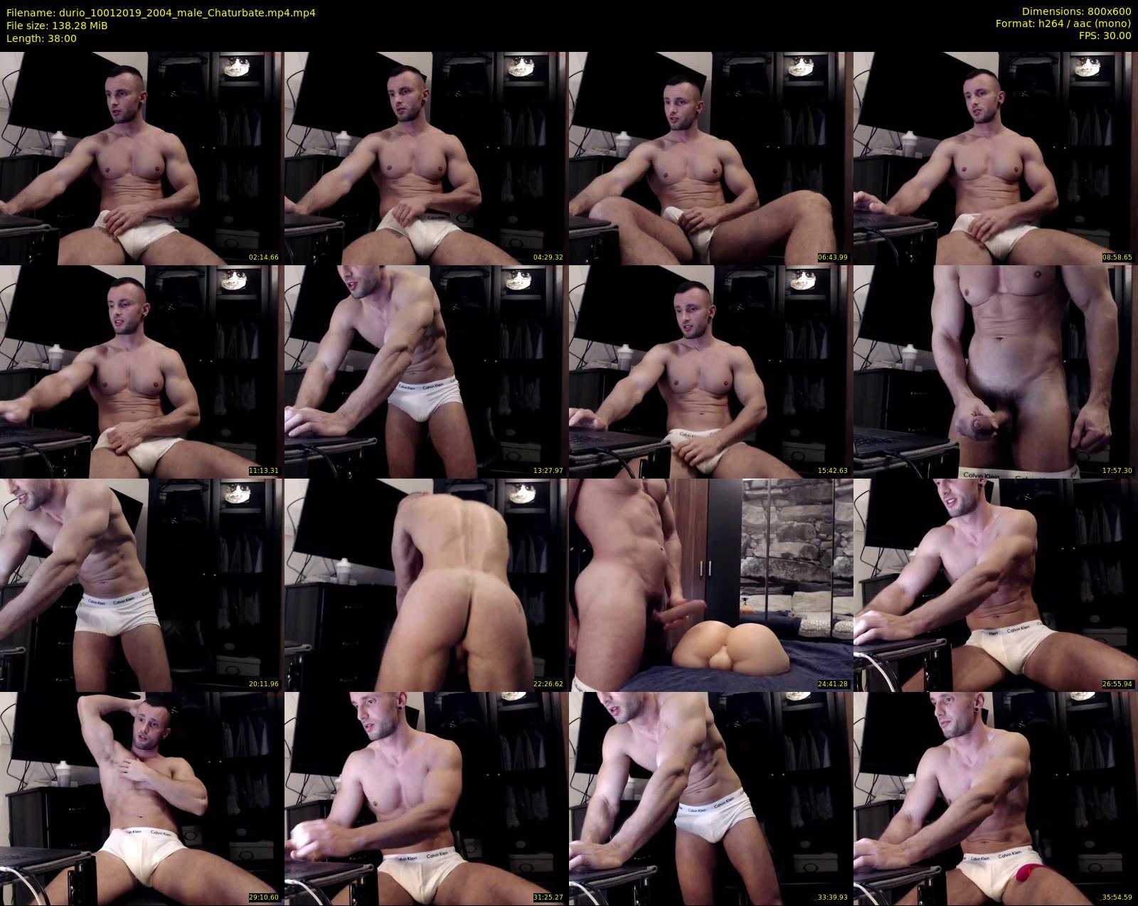 durio — 38 minute Chaturbate male cam show recording, 480p, Jan 10, 2019