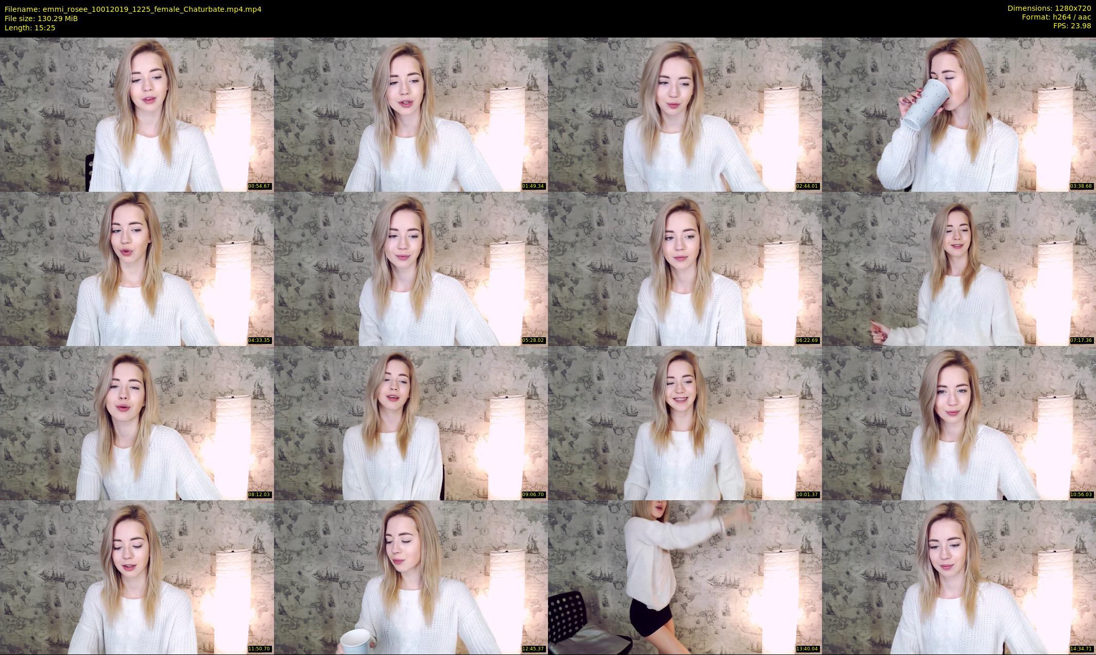 emmi_rosee — 16 minute Chaturbate female cam show recording, 720p, Jan 10, 2019