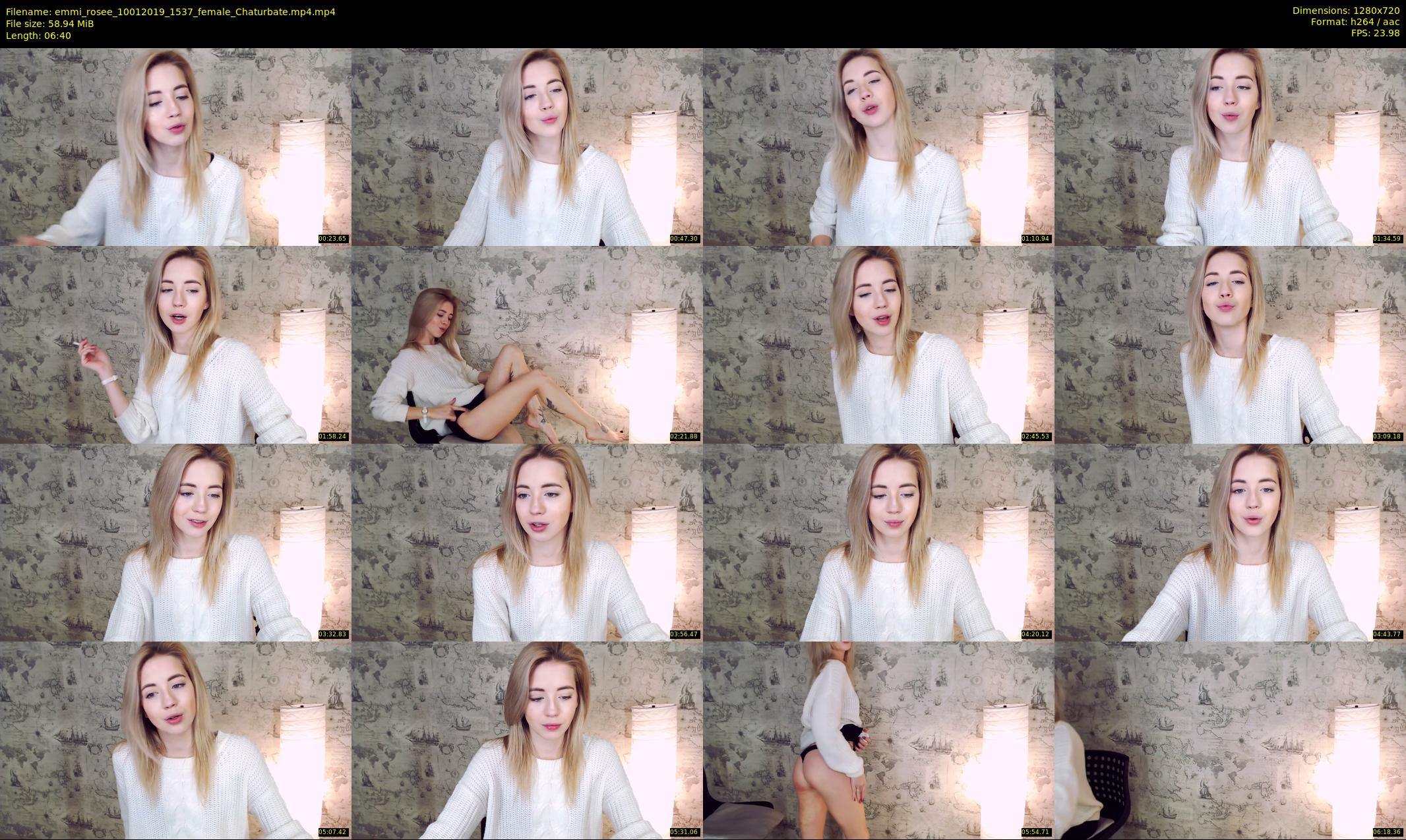 emmi_rosee — 7 minute Chaturbate female cam show recording, 720p, Jan 10, 2019