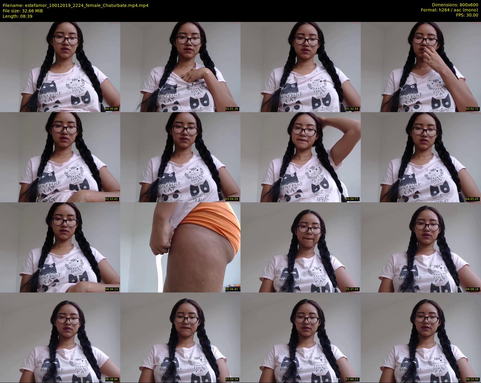 estefamor — 9 minute Chaturbate female cam show recording, 480p, Jan 10, 2019