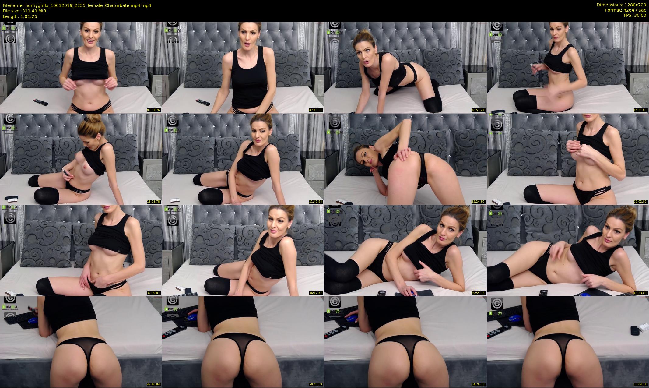 hornygirllx — 62 minute Chaturbate female cam show recording, 720p, Jan 10, 2019