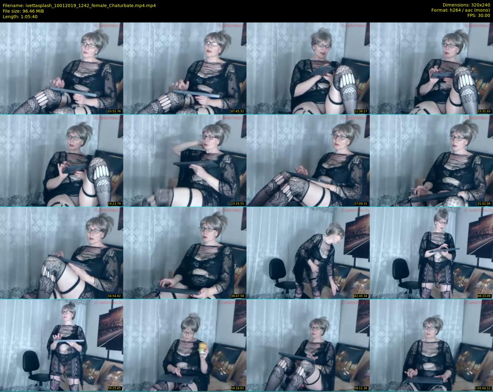 ivettasplash — 66 minute Chaturbate female cam show recording, SD, Jan 10, 2019