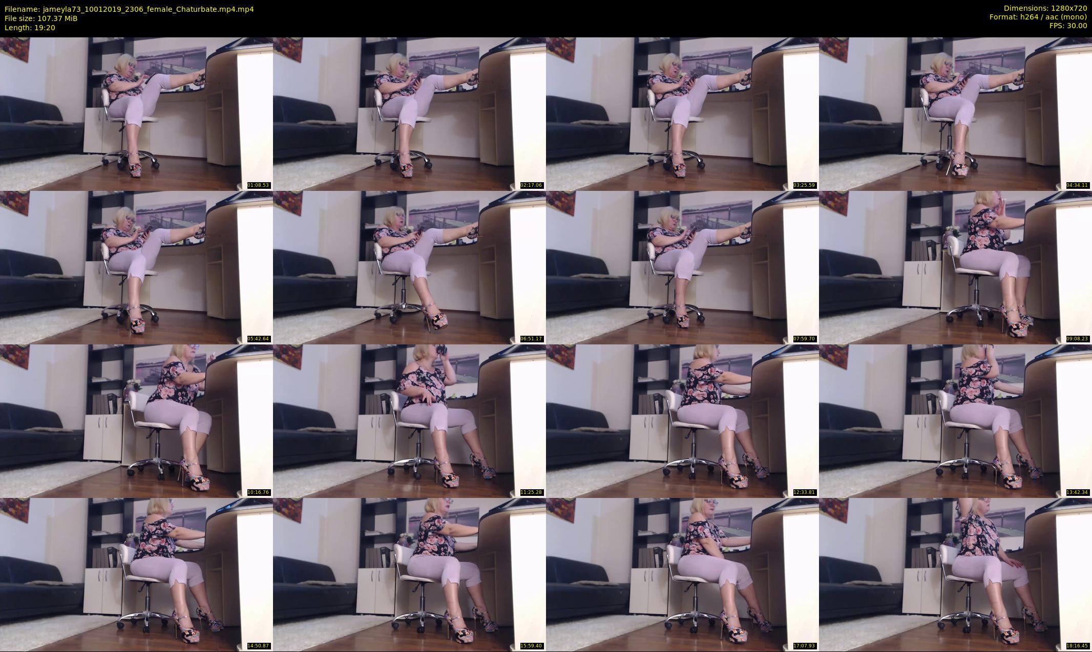 jameyla73 — 20 minute Chaturbate female cam show recording, 720p, Jan 10, 2019