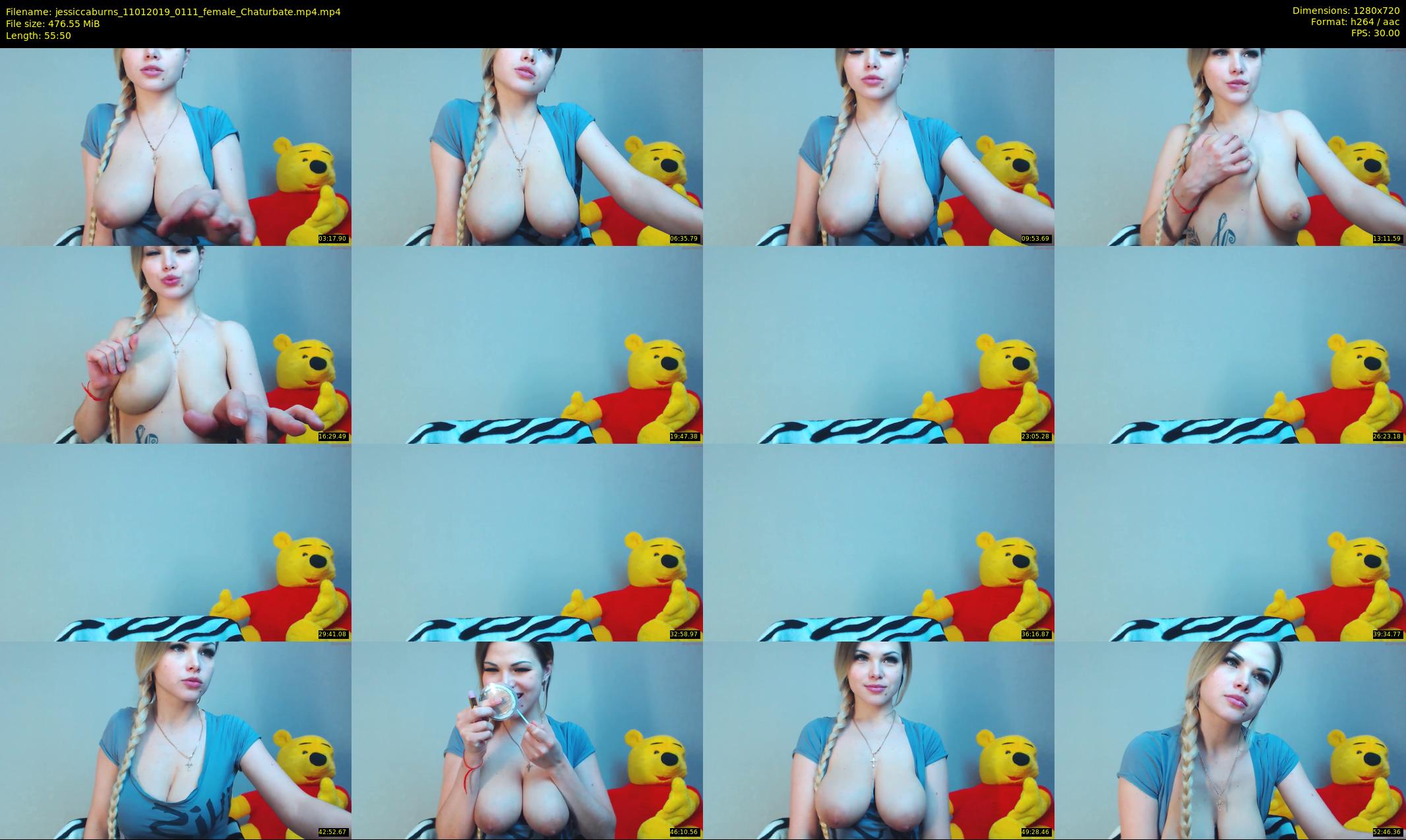 jessiccaburns — 56 minute Chaturbate female cam show recording, 720p, Jan 11, 2019