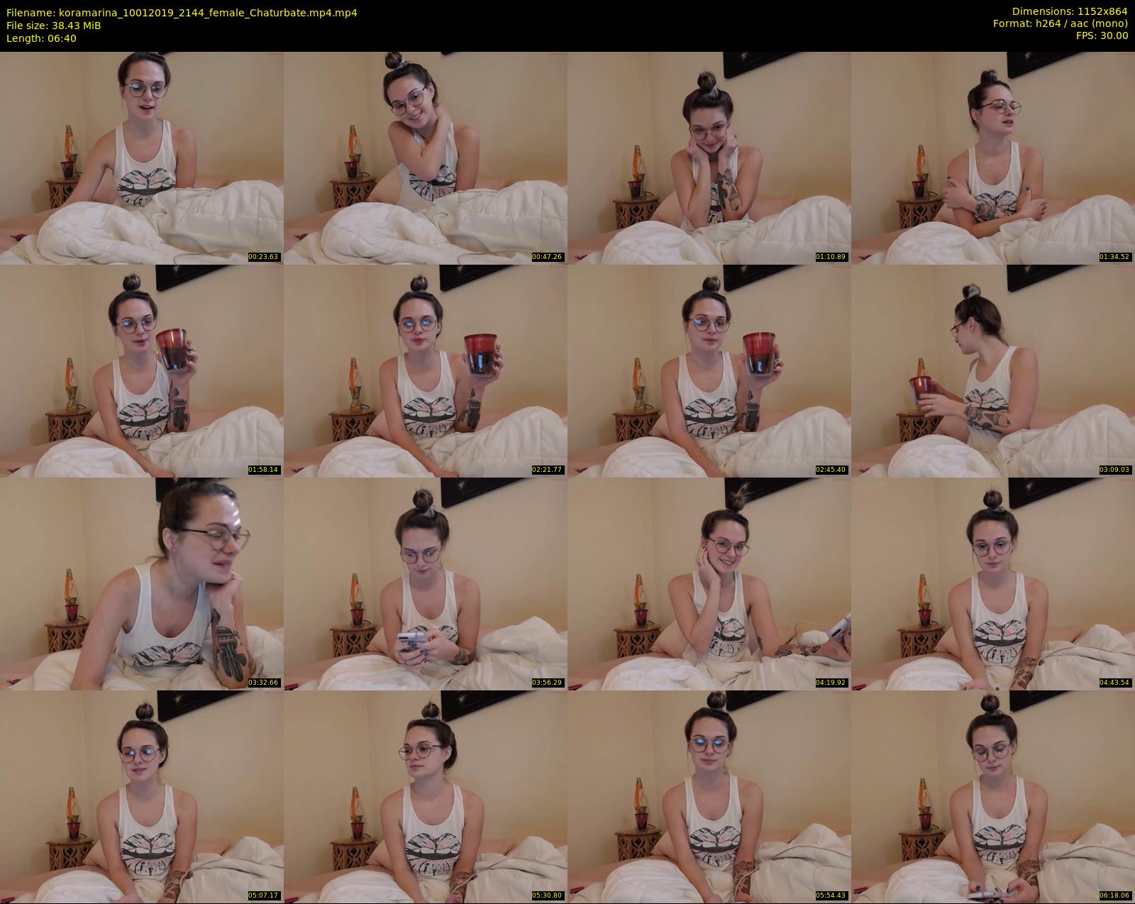 koramarina — 7 minute Chaturbate female cam show recording, 720p, Jan 10, 2019