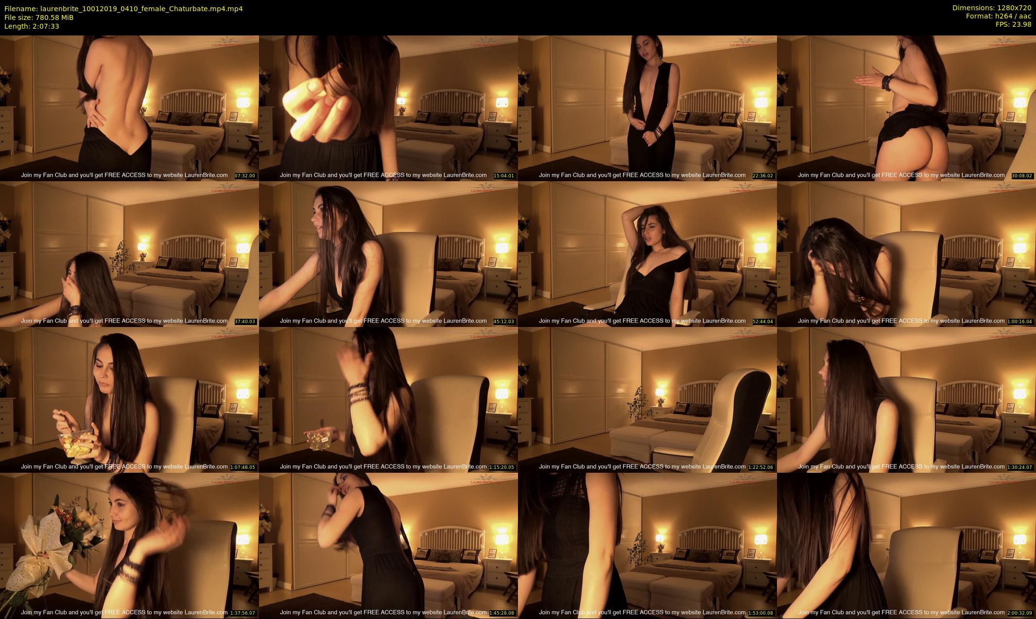 laurenbrite — 128 minute Chaturbate female cam show recording, 720p, Jan 10, 2019