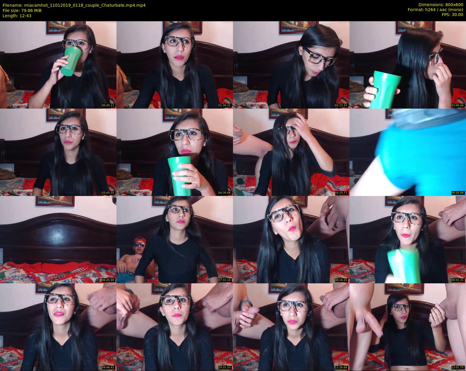 miacamhot — 13 minute Chaturbate couple cam show recording, 480p, Jan 11, 2019