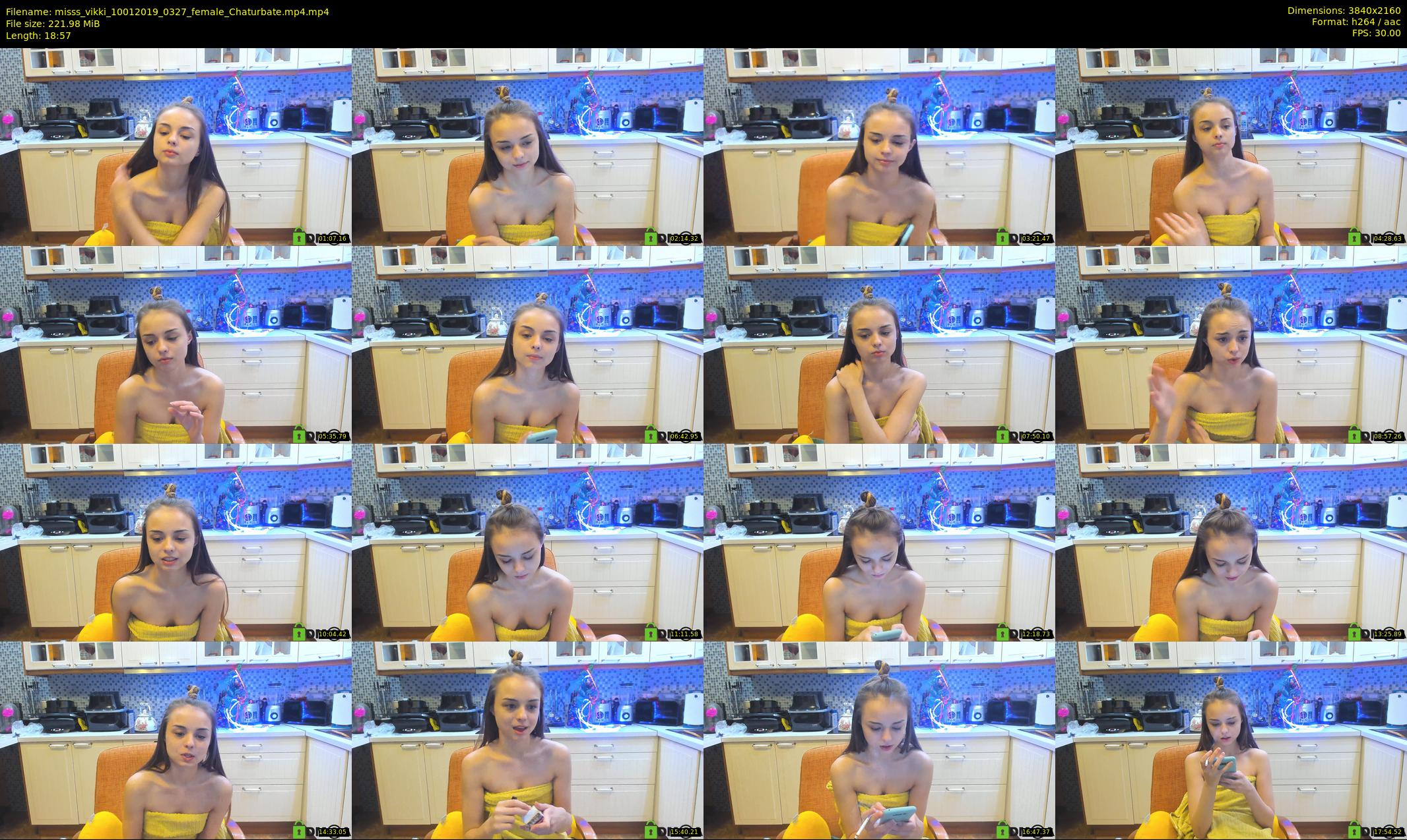 misss_vikki — 19 minute Chaturbate female cam show recording, 4K, Jan 10, 2019