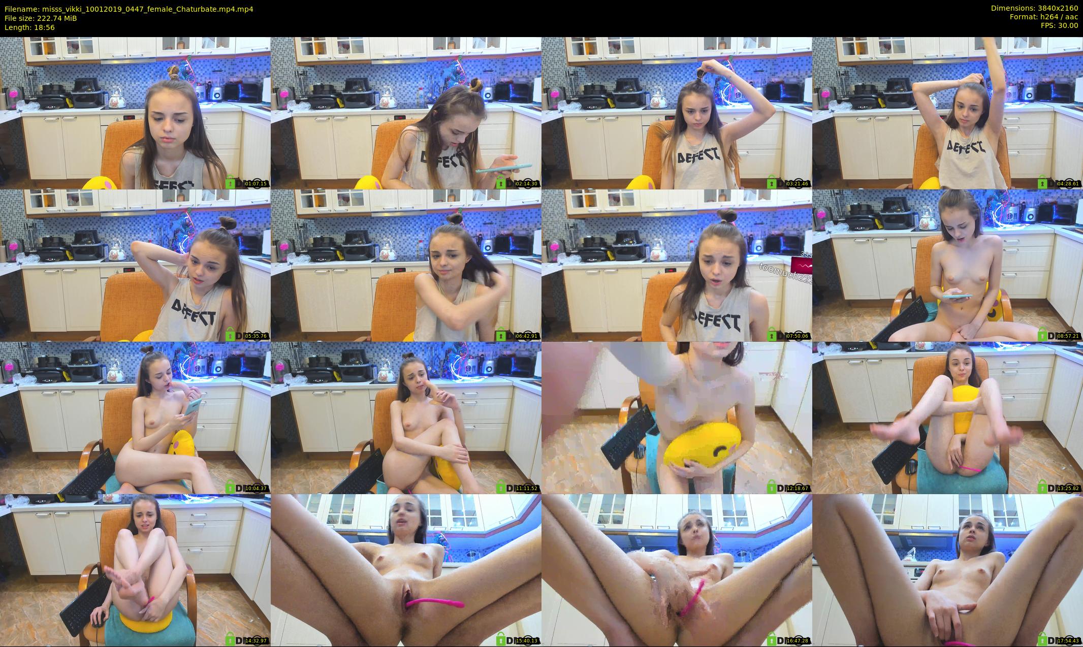 misss_vikki — 19 minute Chaturbate female cam show recording, 4K, Jan 10, 2019