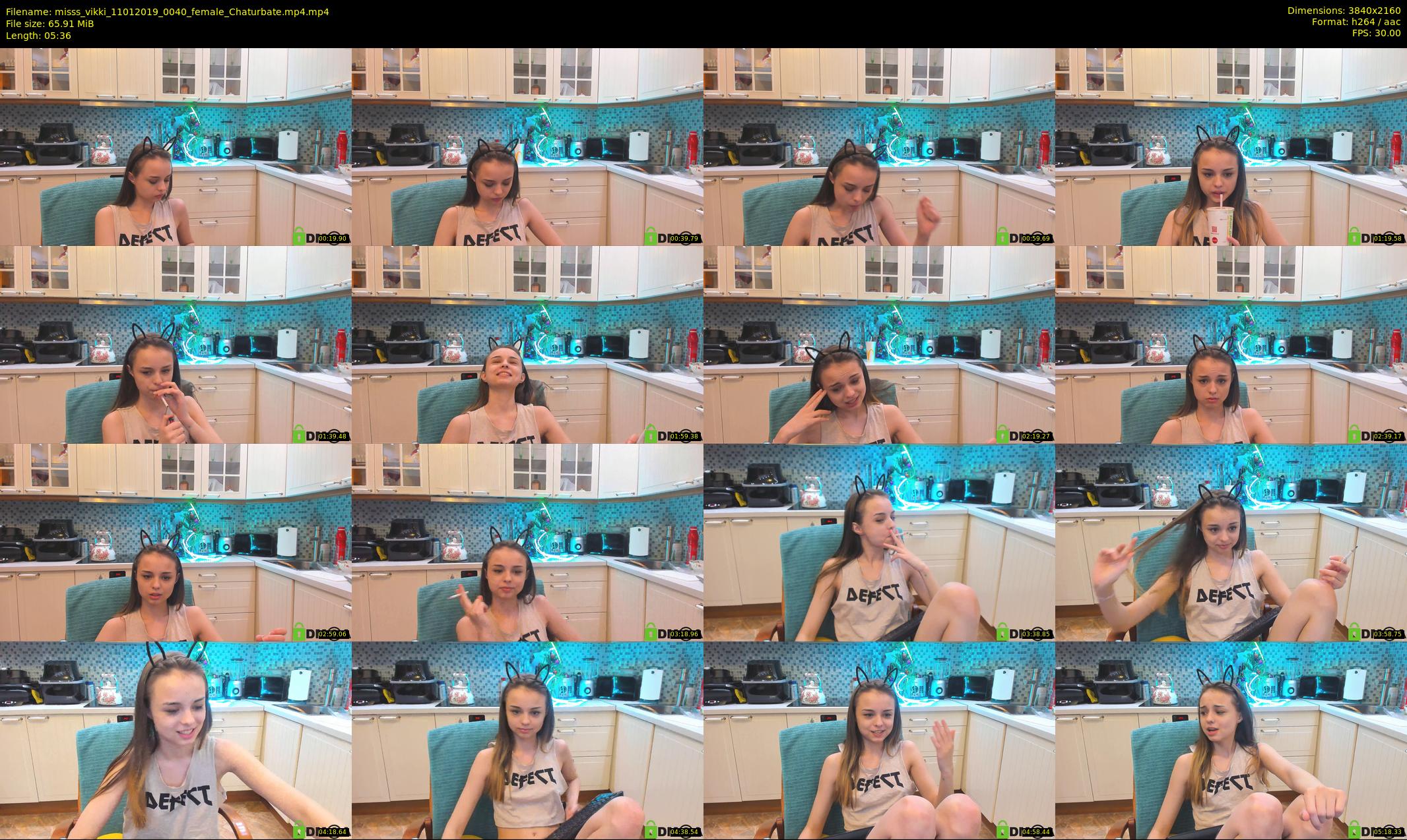 misss_vikki — 6 minute Chaturbate female cam show recording, 4K, Jan 11, 2019