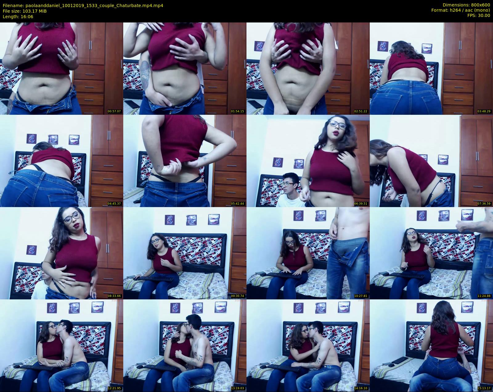 paolaanddaniel — 17 minute Chaturbate couple cam show recording, 480p, Jan 10, 2019