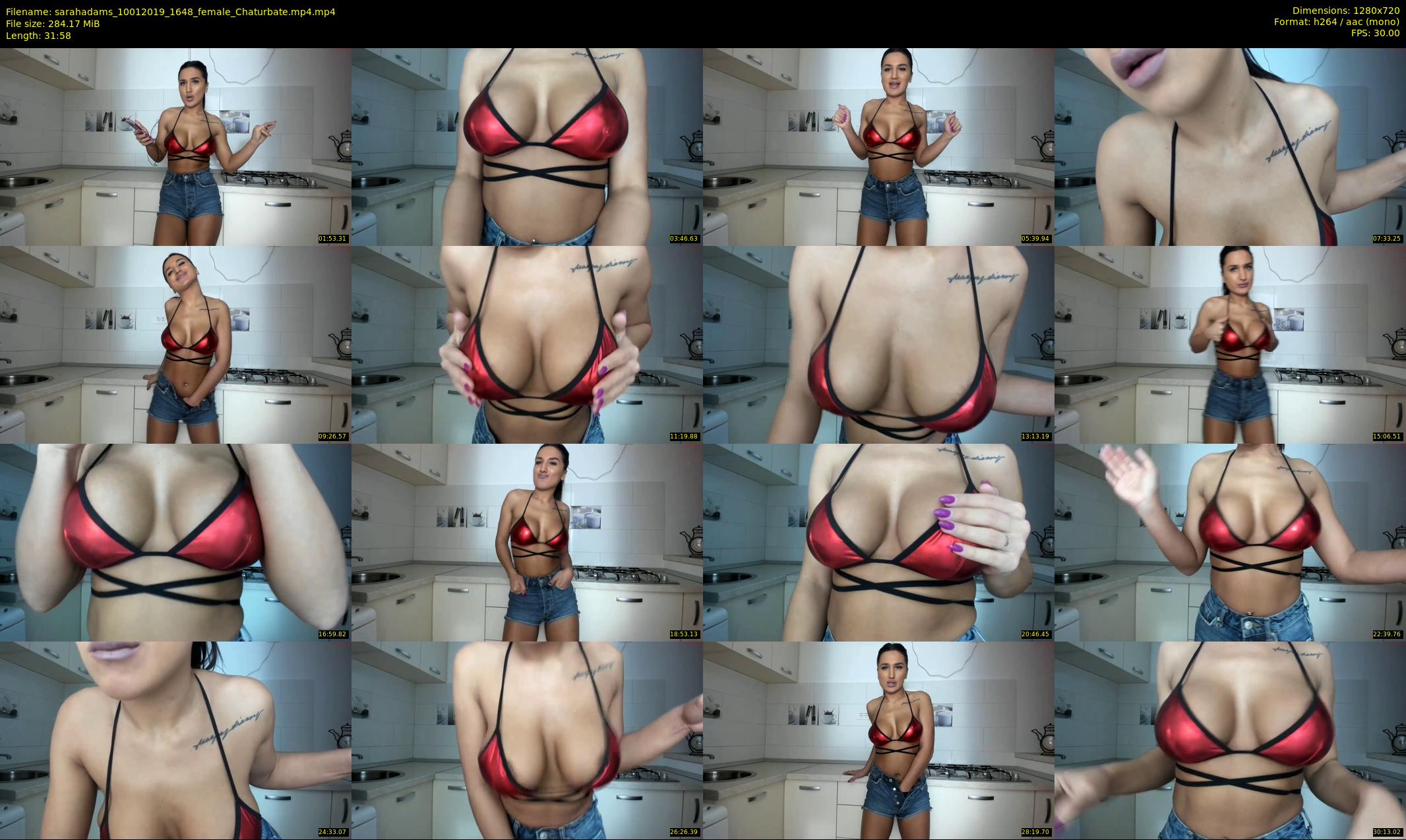 sarahadams — 32 minute Chaturbate female cam show recording, 720p, Jan 10, 2019