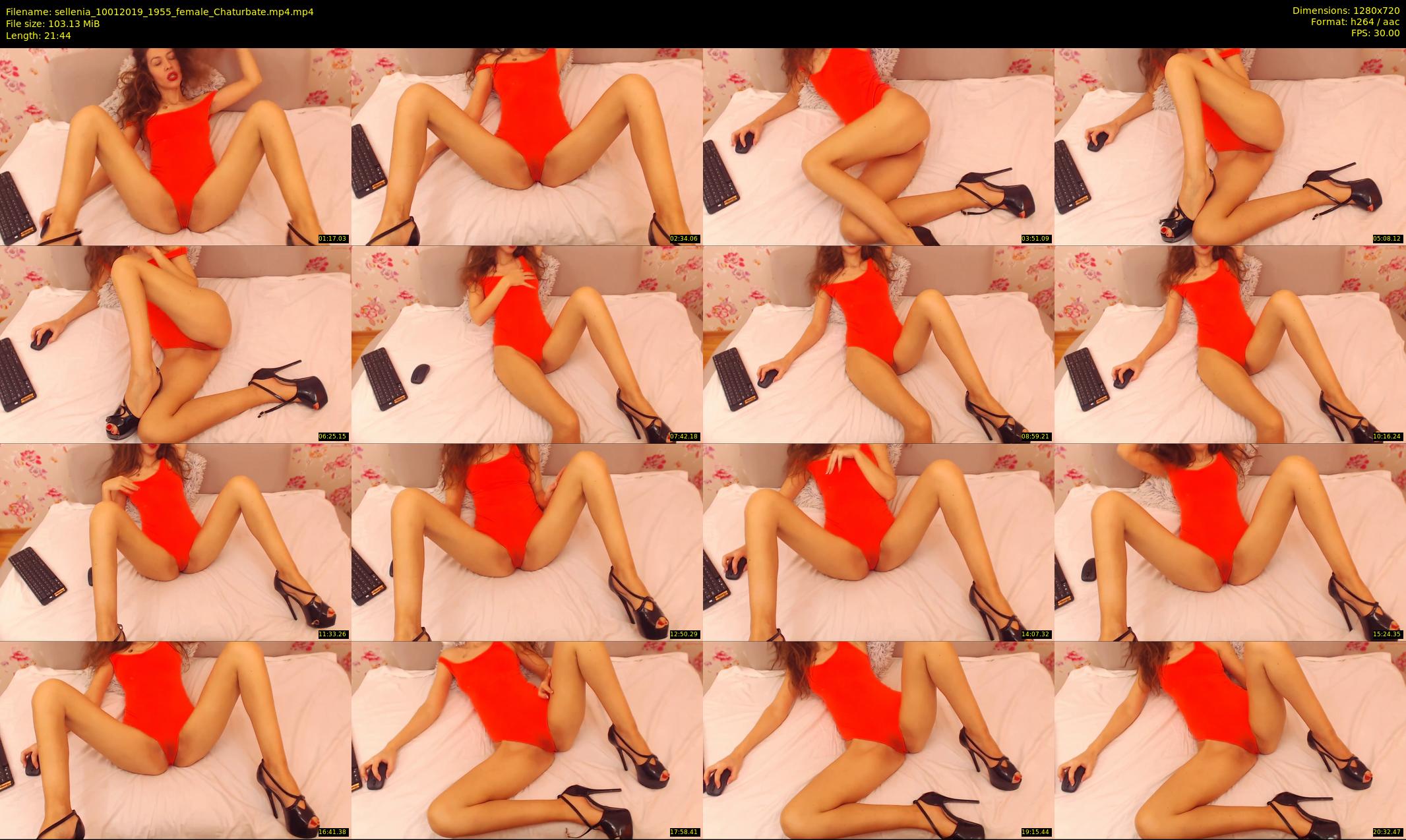 sellenia — 22 minute Chaturbate female cam show recording, 720p, Jan 10, 2019