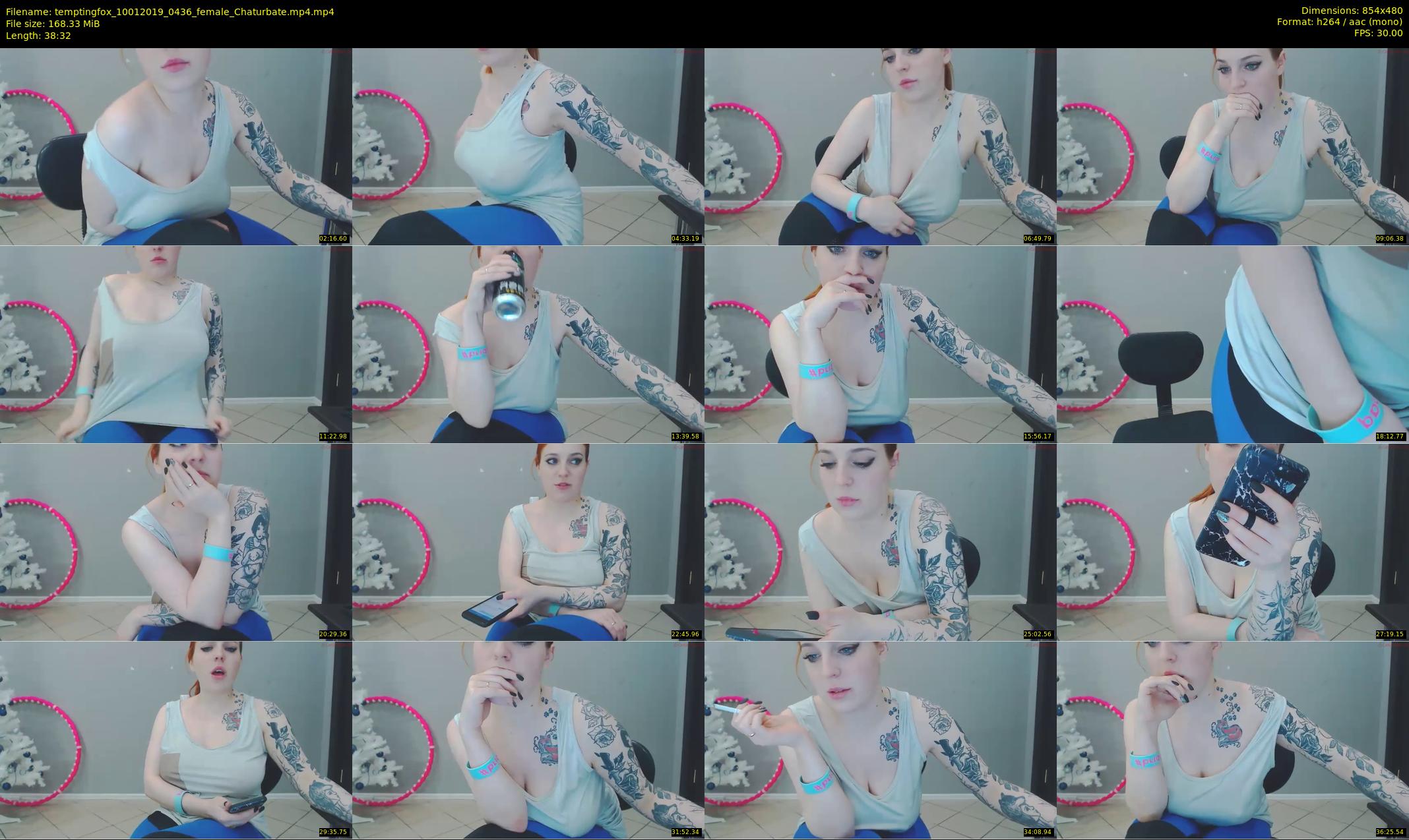 temptingfox — 39 minute Chaturbate female cam show recording, 480p, Jan 10, 2019