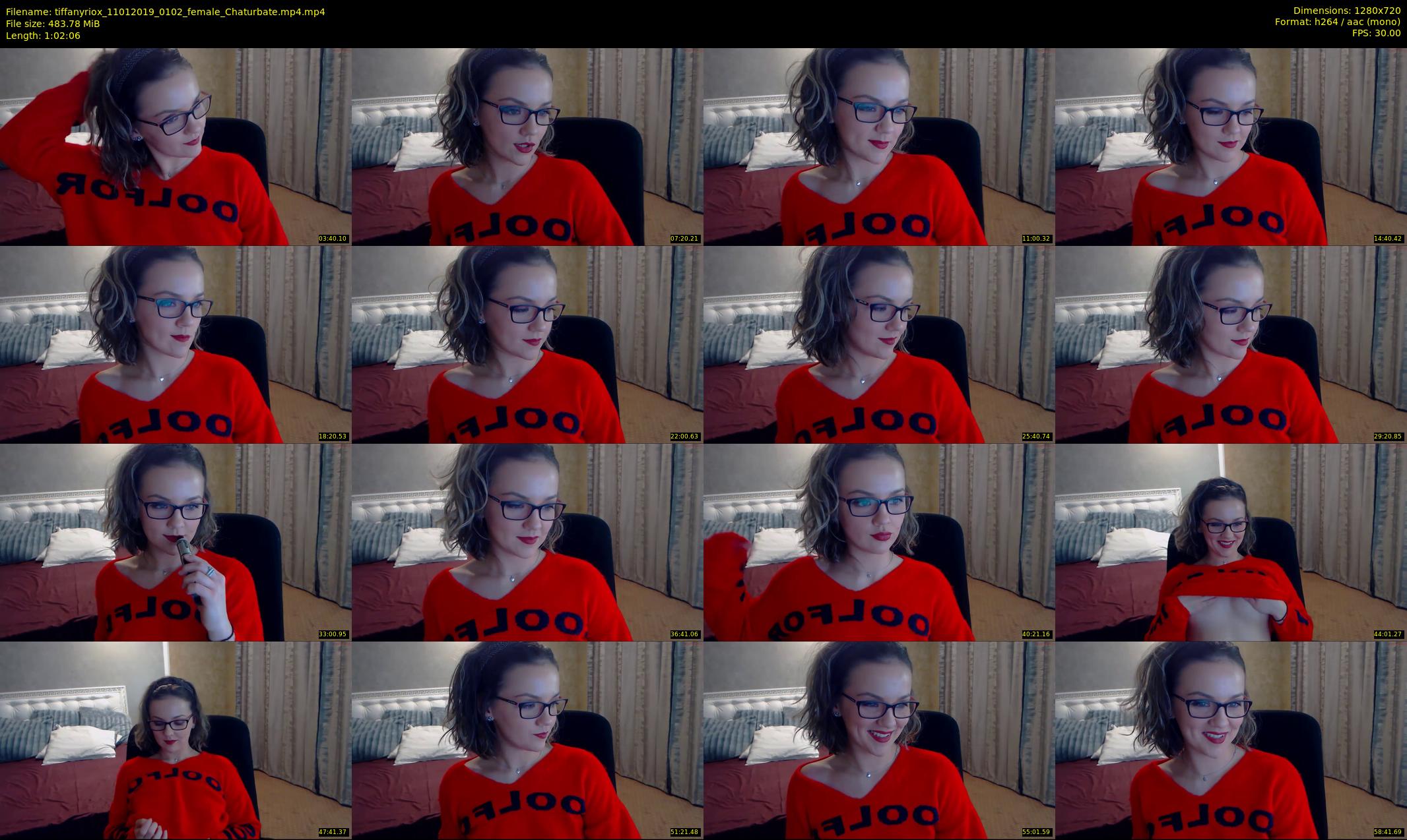 tiffanyriox — 63 minute Chaturbate female cam show recording, 720p, Jan 11, 2019