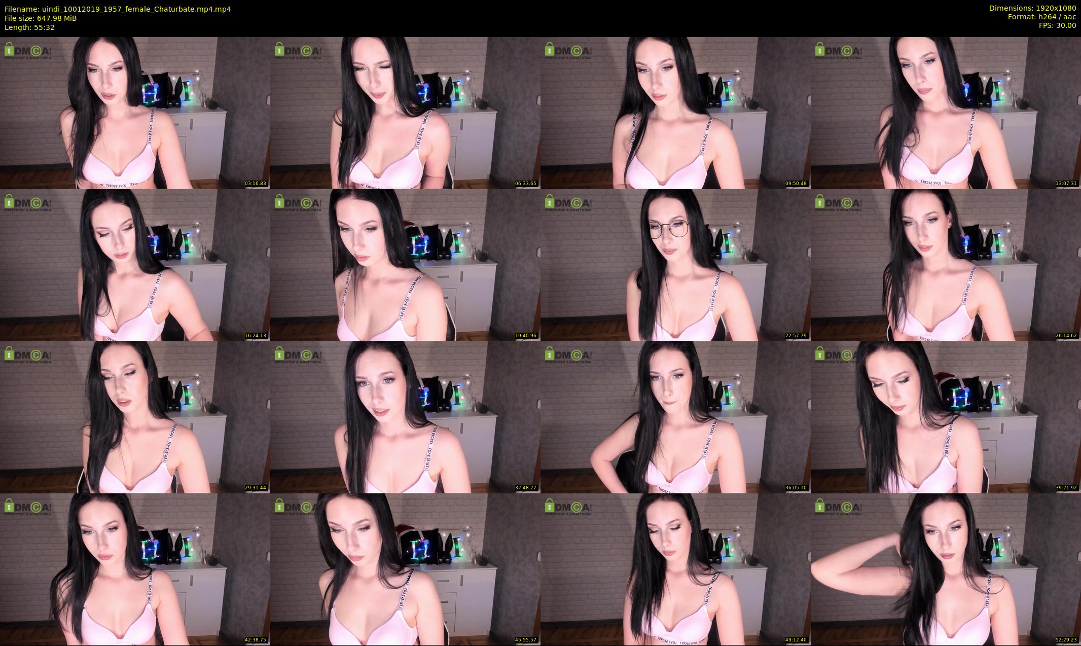 uindi — 56 minute Chaturbate female cam show recording, 1080p, Jan 10, 2019