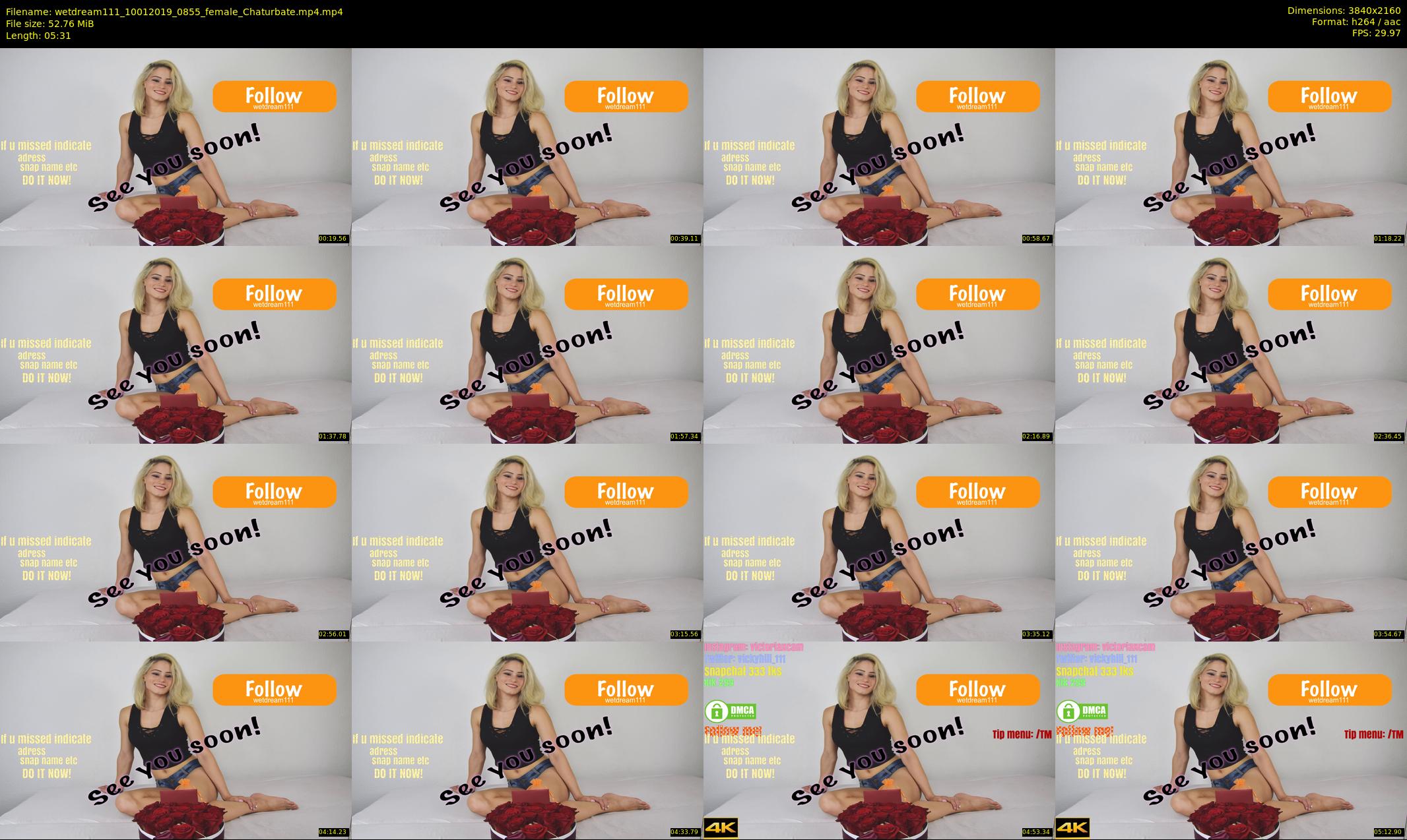 wetdream111 — 6 minute Chaturbate couple cam show recording, 4K, Jan 10, 2019