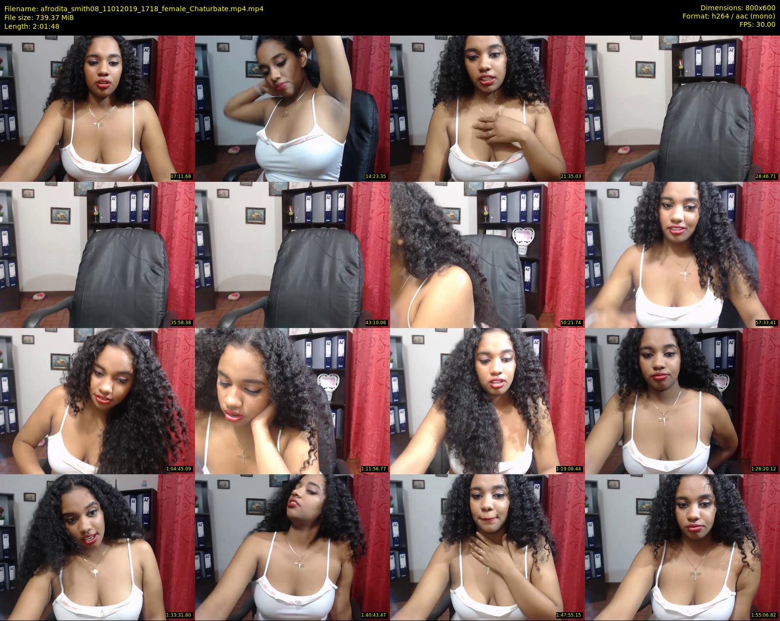 afrodita_smith08 — 122 minute Chaturbate female cam show recording, 480p, Jan 11, 2019