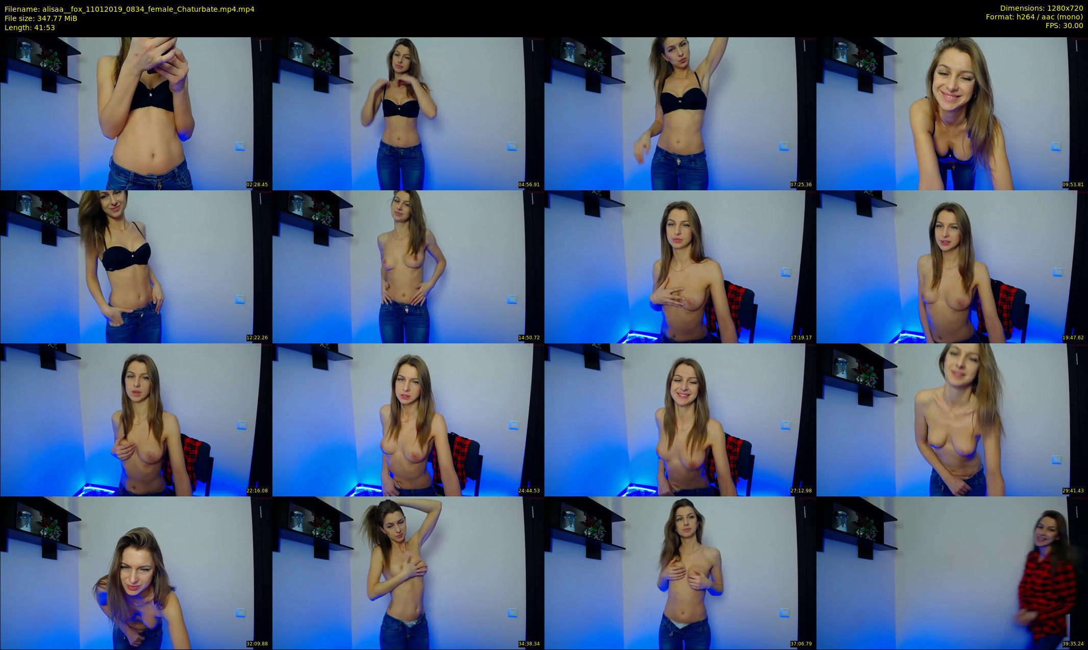 alisaa__fox — 42 minute Chaturbate female cam show recording, 720p, Jan 11, 2019