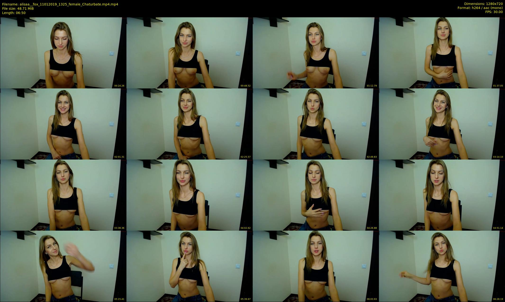 alisaa__fox — 7 minute Chaturbate female cam show recording, 720p, Jan 11, 2019