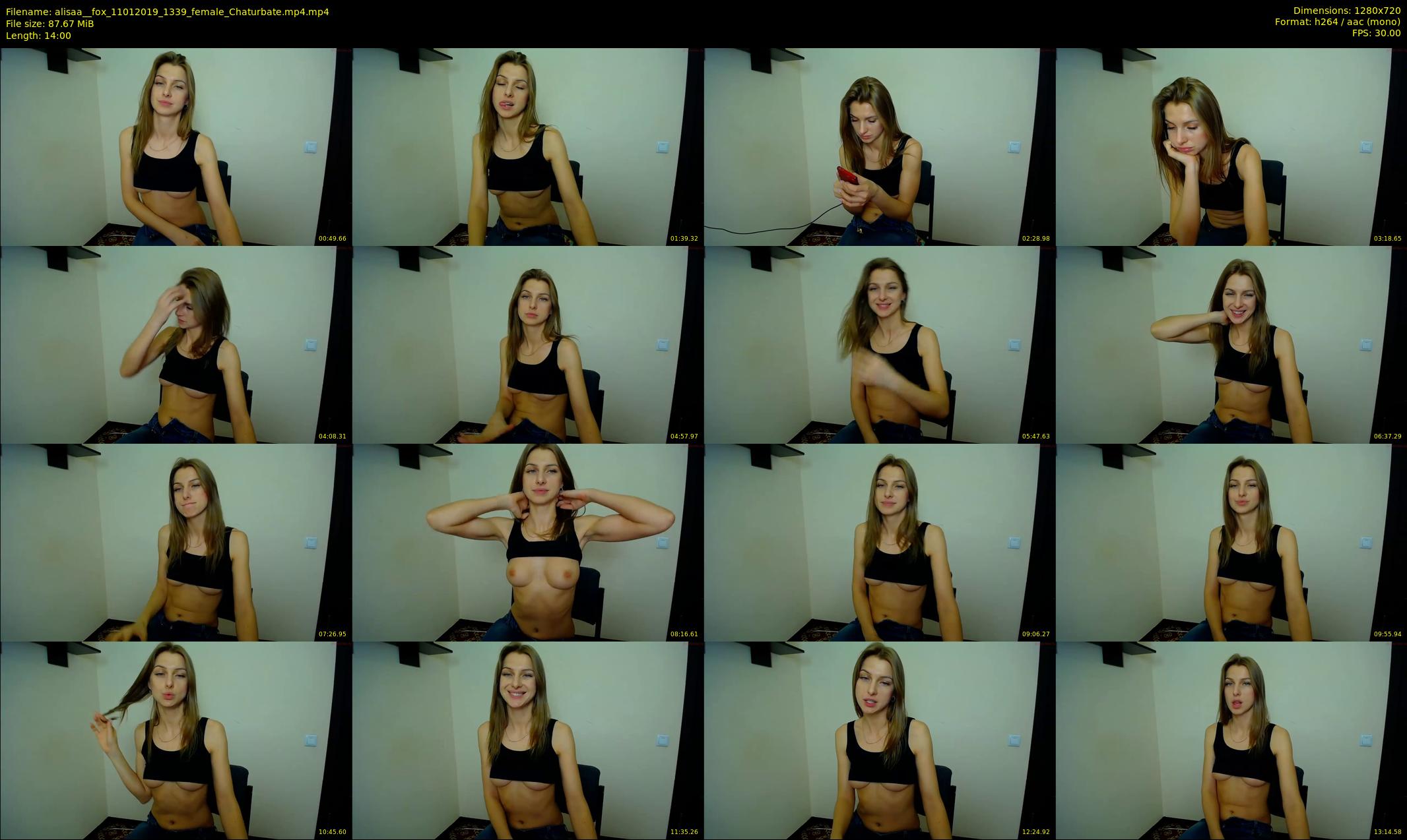 alisaa__fox — 14 minute Chaturbate female cam show recording, 720p, Jan 11, 2019