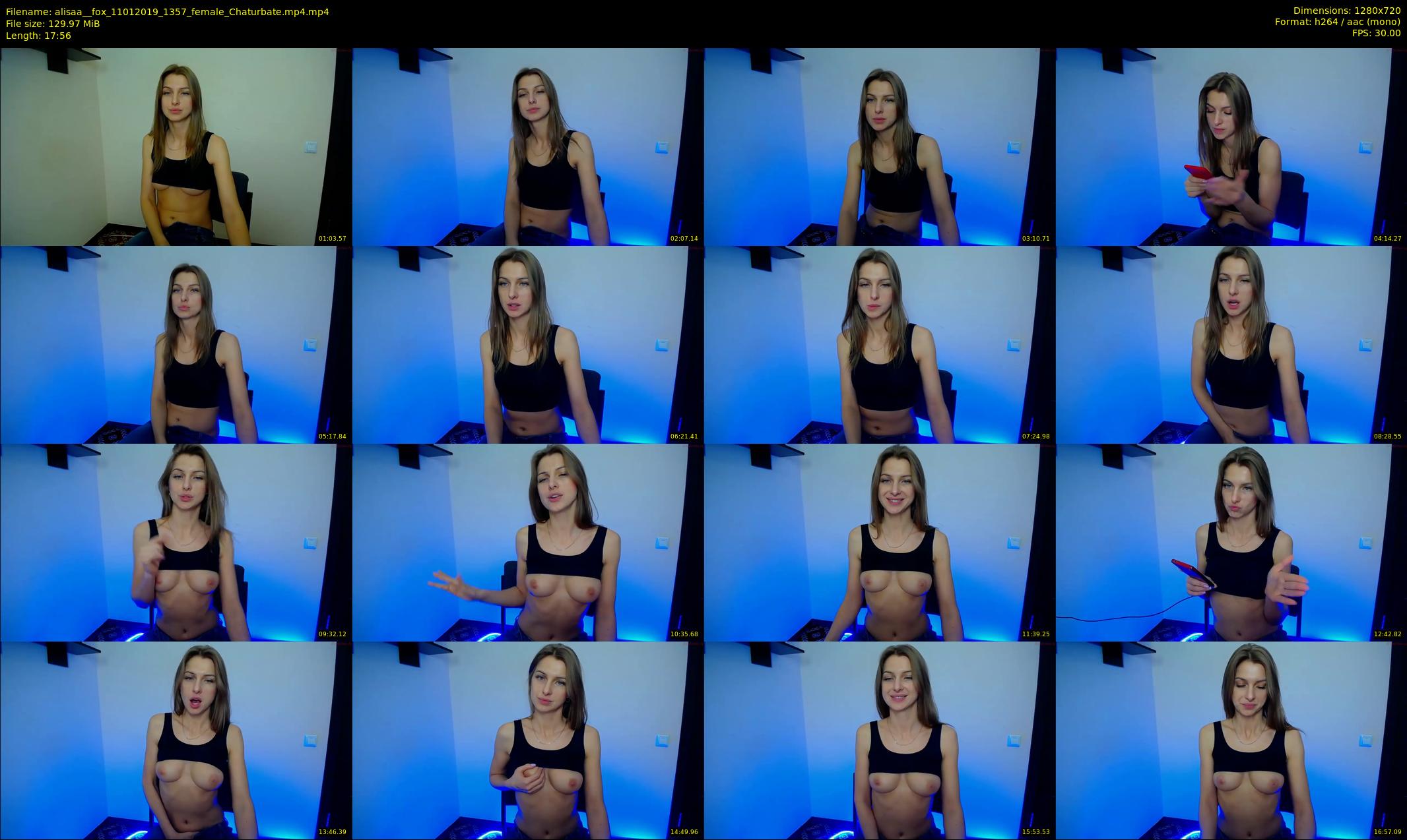 alisaa__fox — 18 minute Chaturbate female cam show recording, 720p, Jan 11, 2019