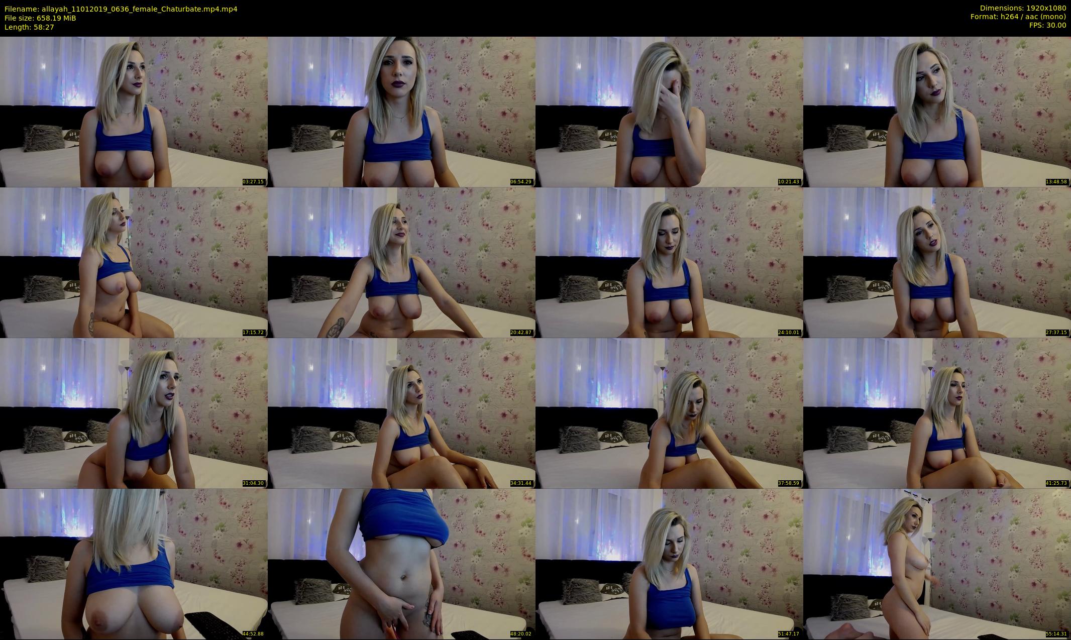 allayah — 59 minute Chaturbate female cam show recording, 1080p, Jan 11, 2019