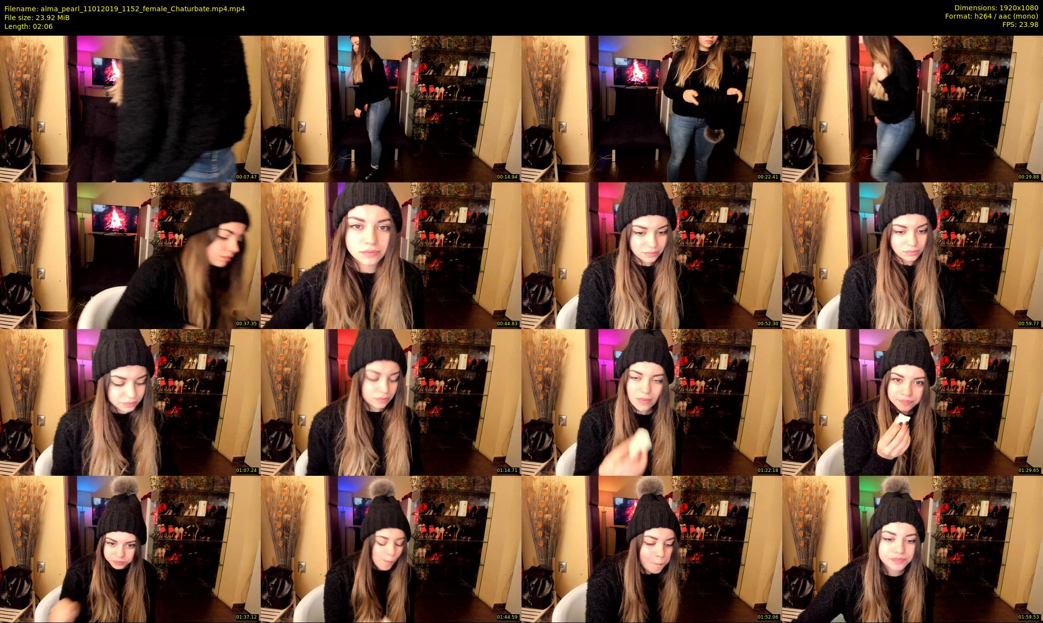 alma_pearl — 3 minute Chaturbate female cam show recording, 1080p, Jan 11, 2019