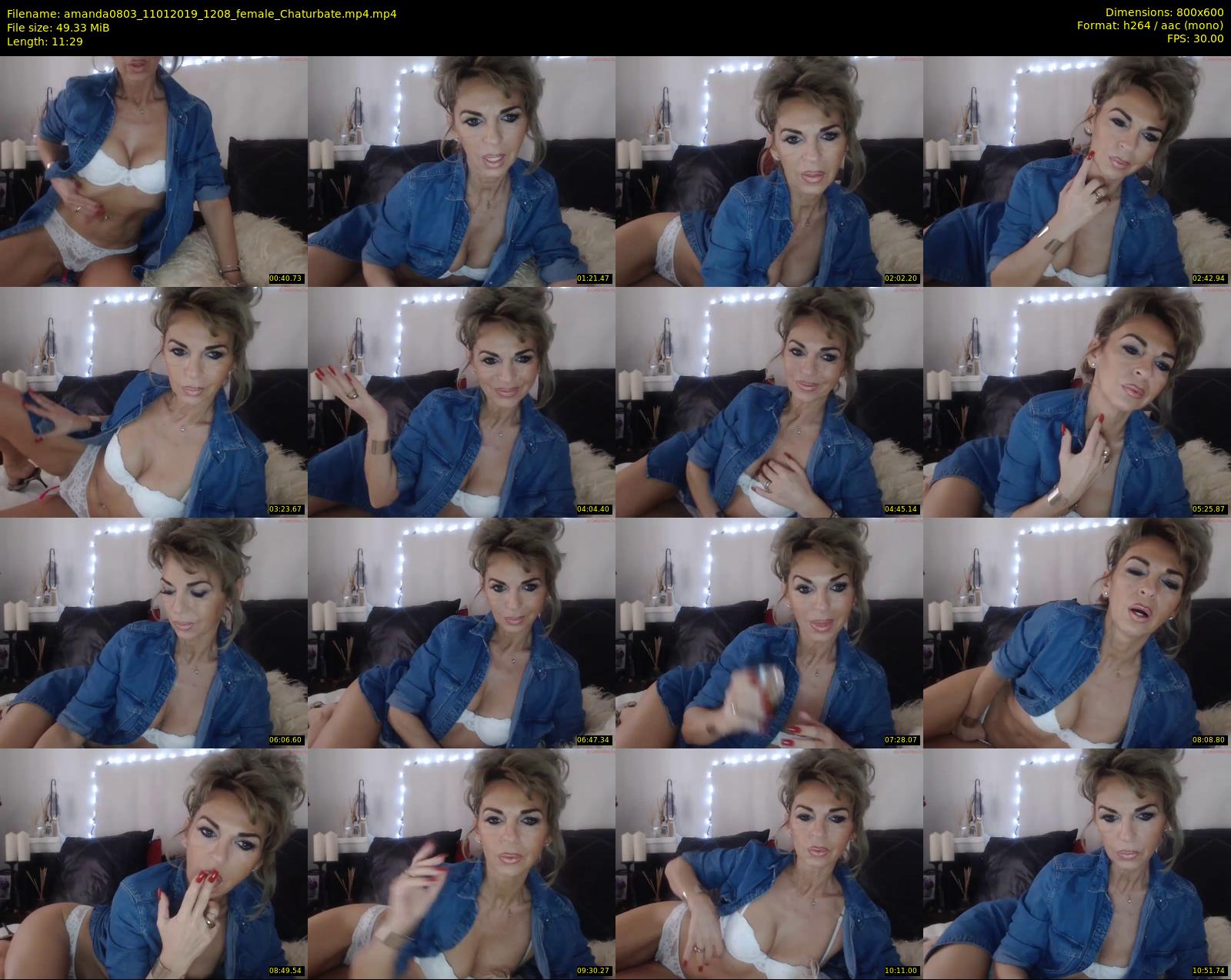 amanda0803 — 12 minute Chaturbate female cam show recording, 480p, Jan 11, 2019