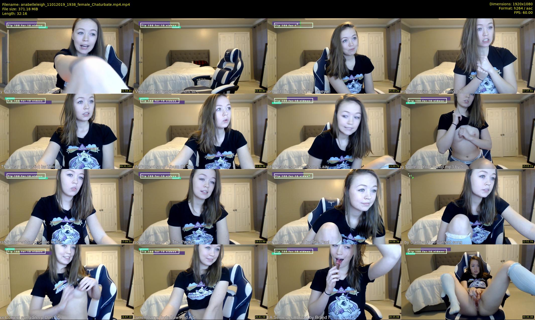 anabelleleigh — 33 minute Chaturbate female cam show recording, 1080p, Jan 11, 2019
