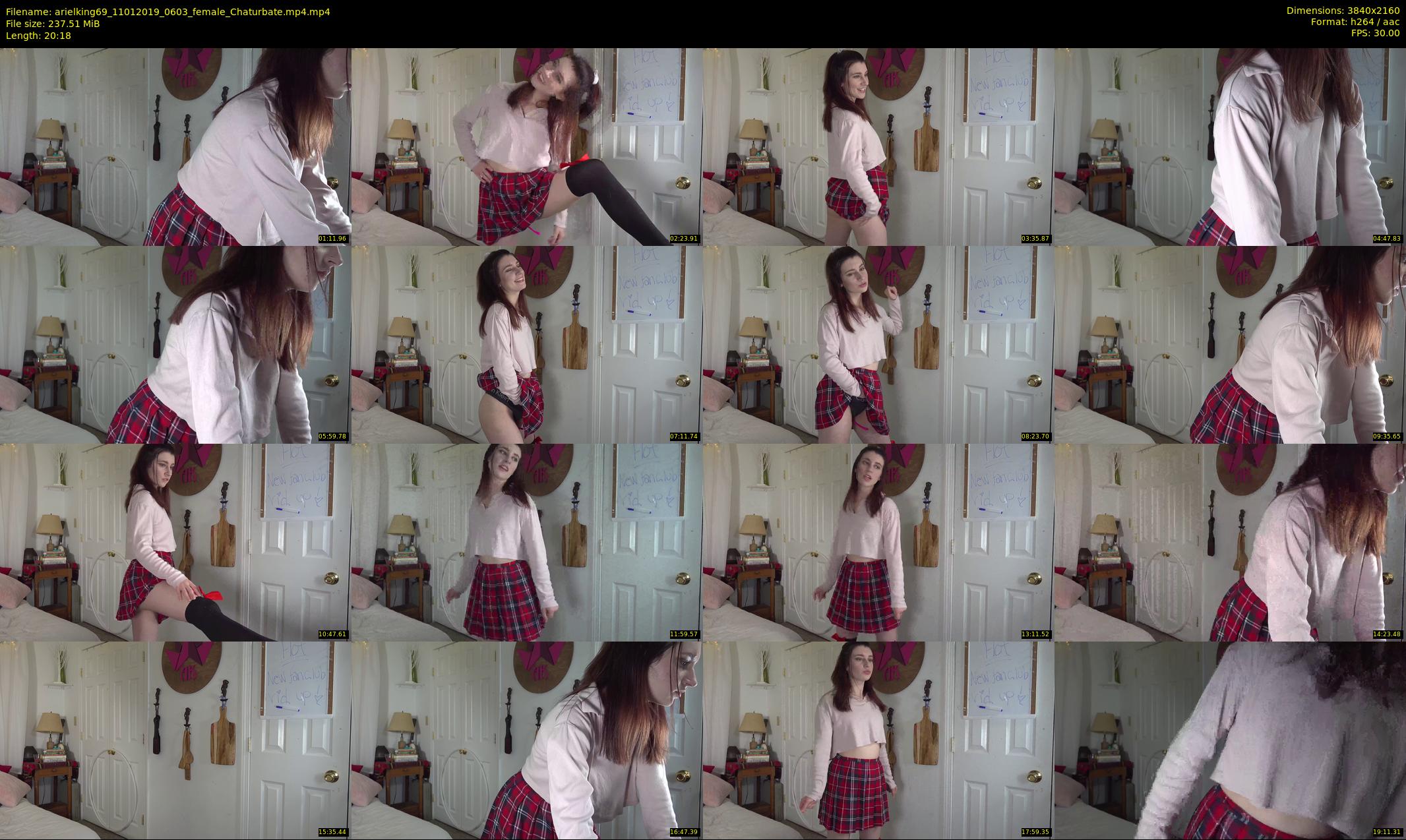 arielking69 — 21 minute Chaturbate female cam show recording, 4K, Jan 11, 2019