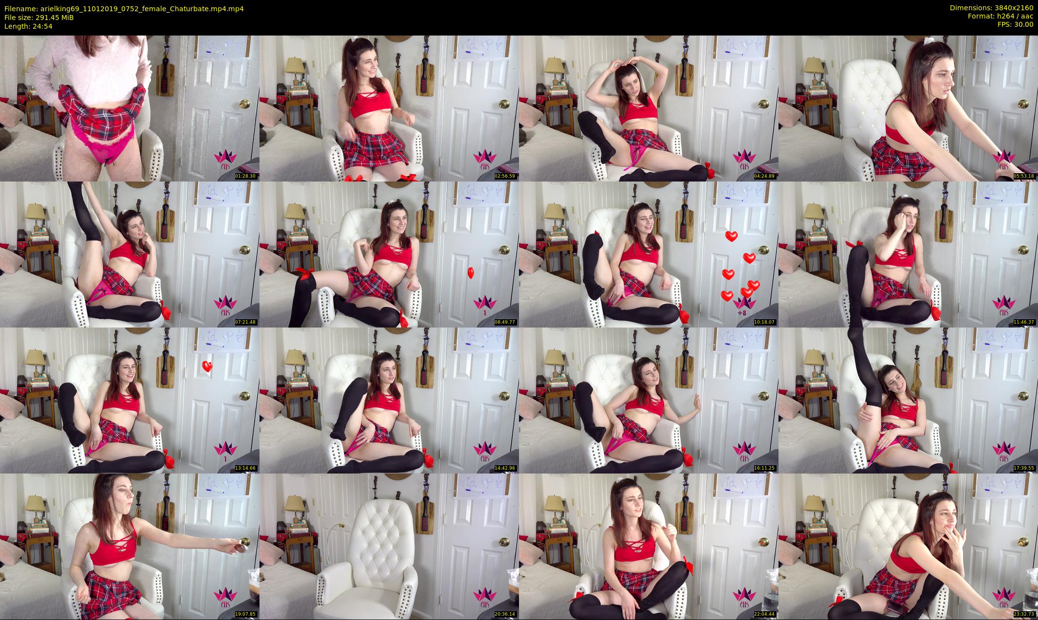 arielking69 — 25 minute Chaturbate female cam show recording, 4K, Jan 11, 2019