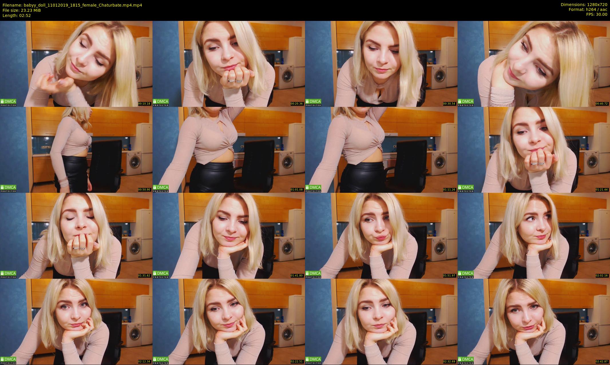 babyy_doll — 3 minute Chaturbate female cam show recording, 720p, Jan 11, 2019