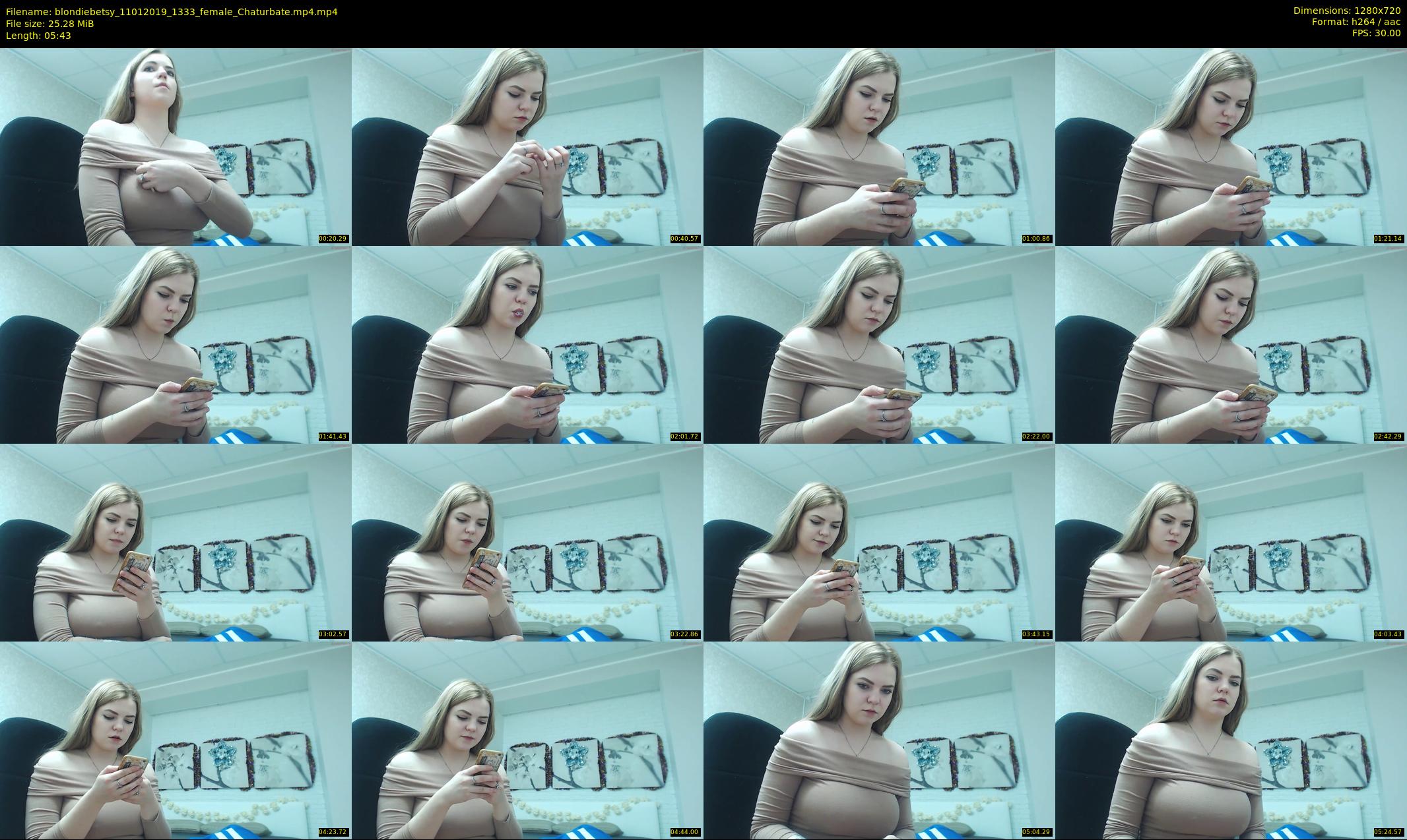 blondiebetsy — 6 minute Chaturbate female cam show recording, 720p, Jan 11, 2019