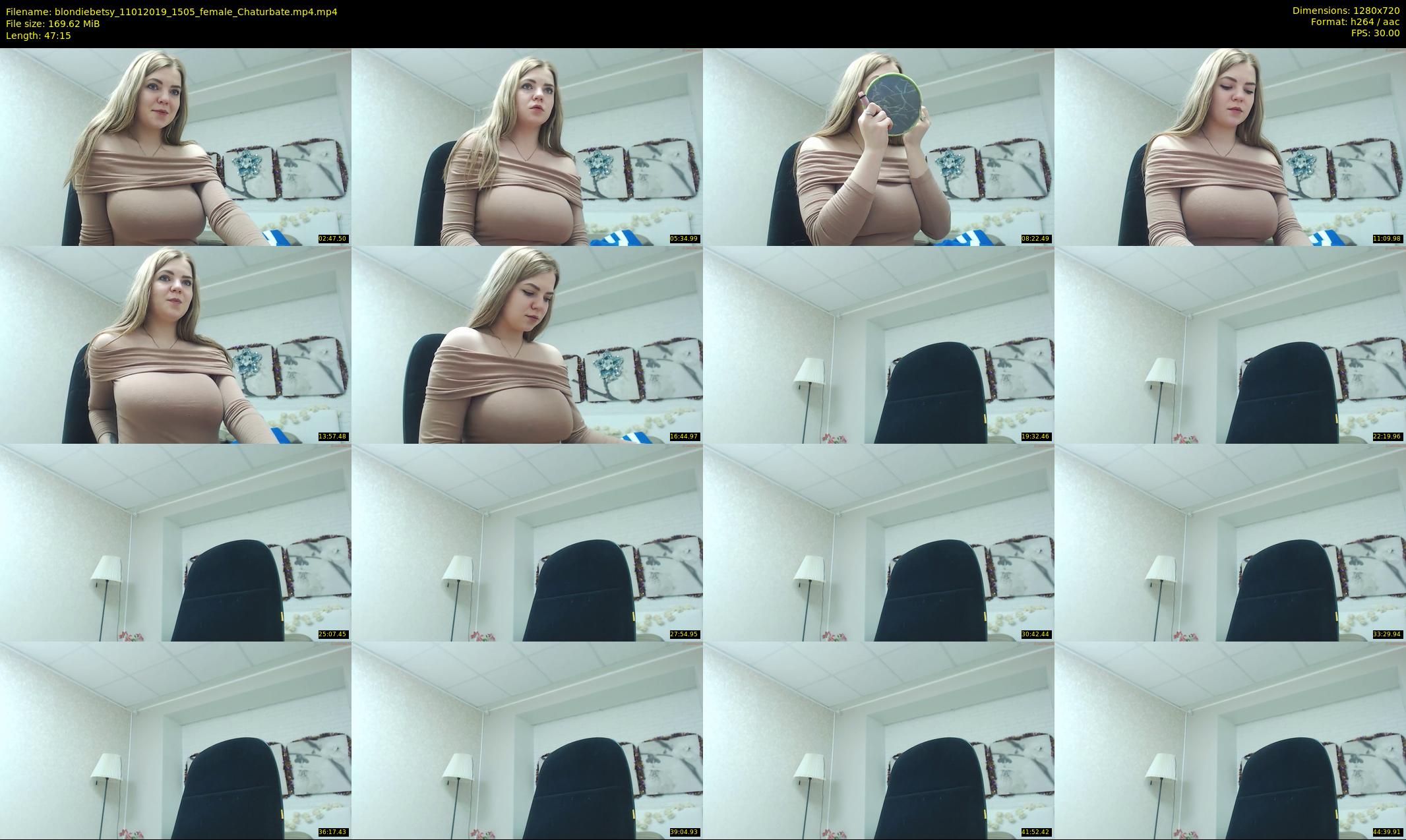blondiebetsy — 48 minute Chaturbate female cam show recording, 720p, Jan 11, 2019